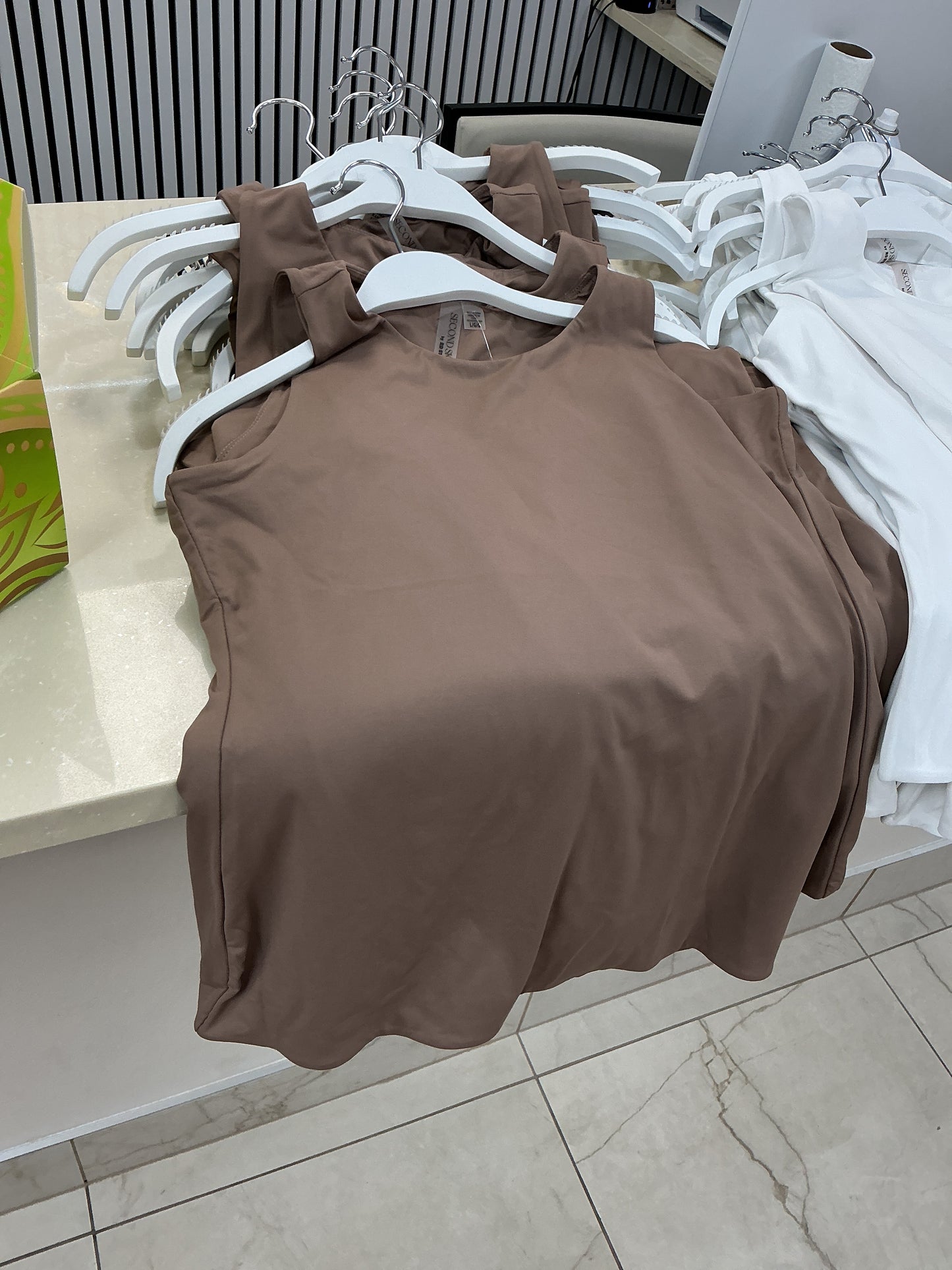 Brown tank