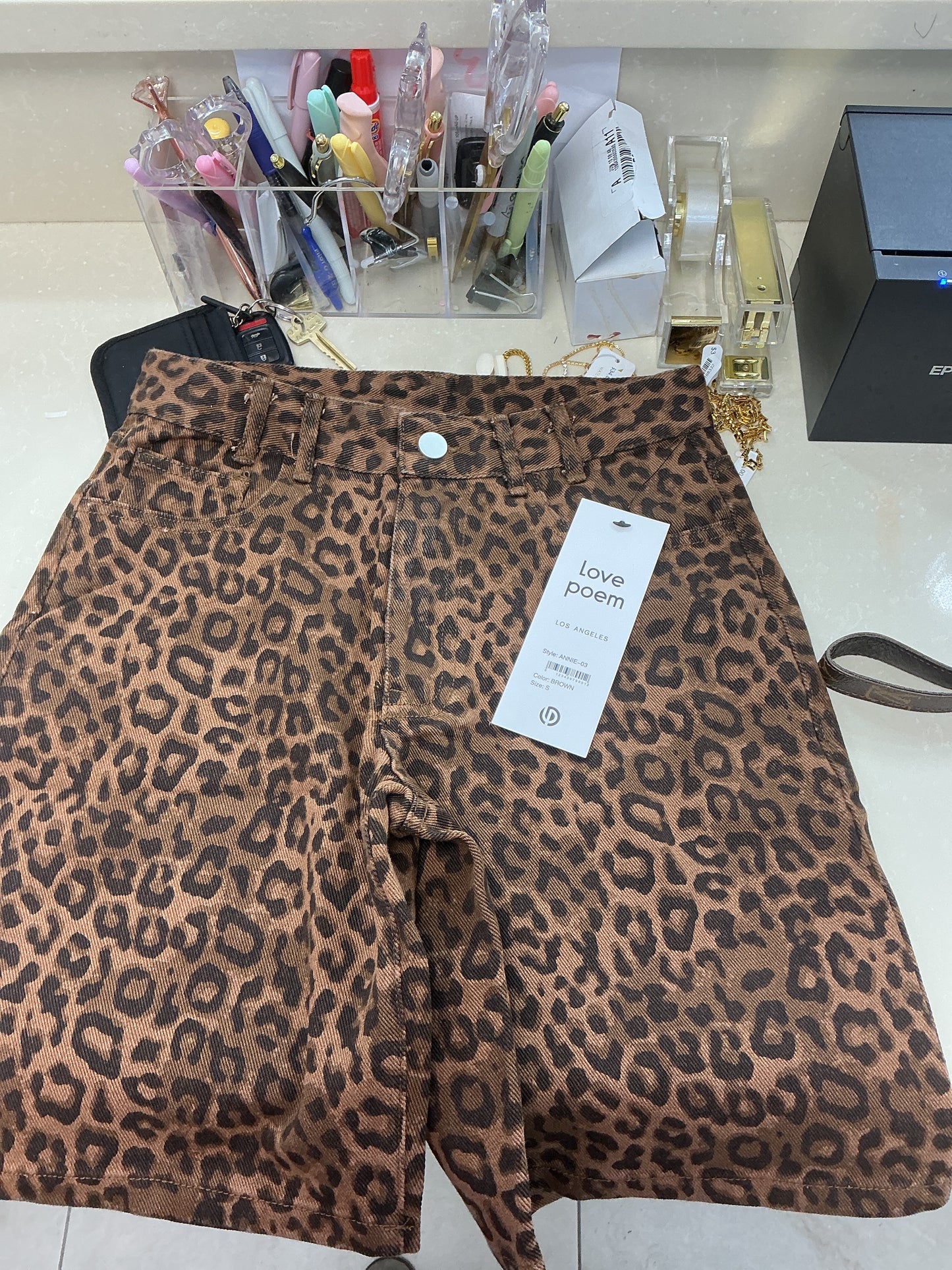 Cheetah Jorts