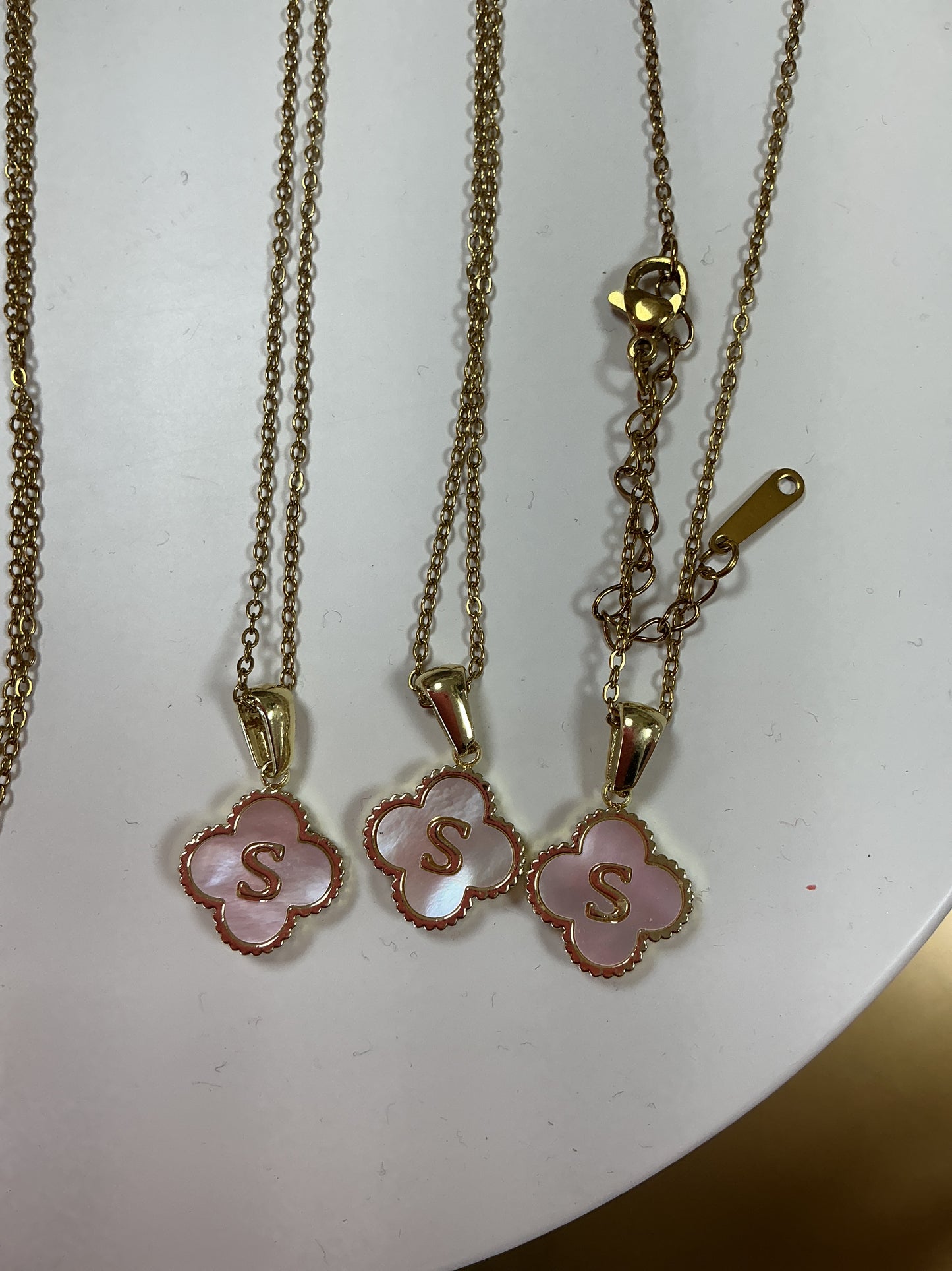 S letter necklace