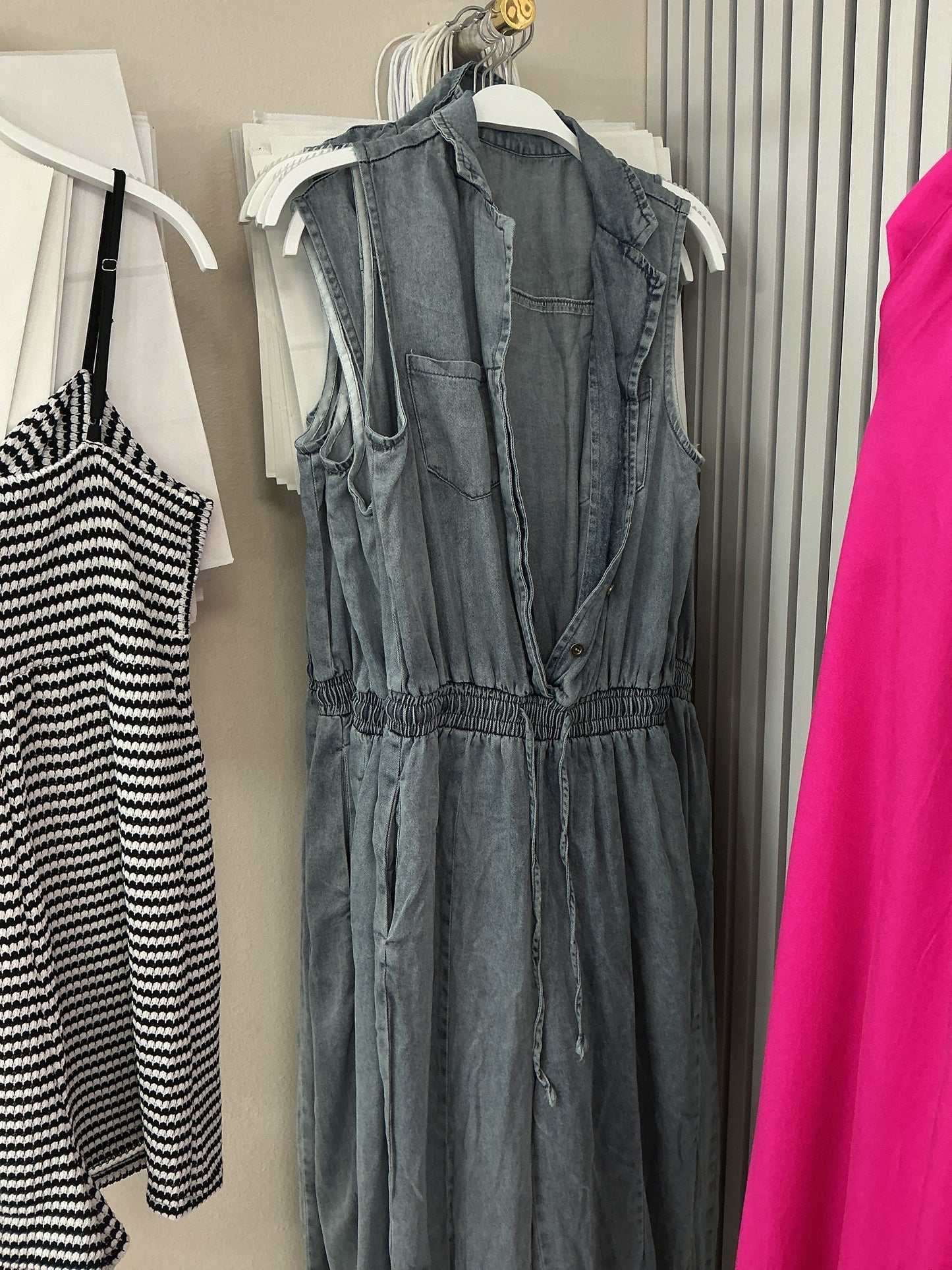 Denim romper