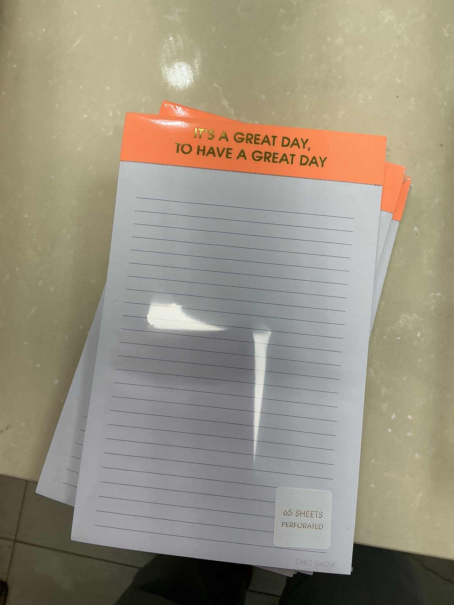 It’s a great day notepad