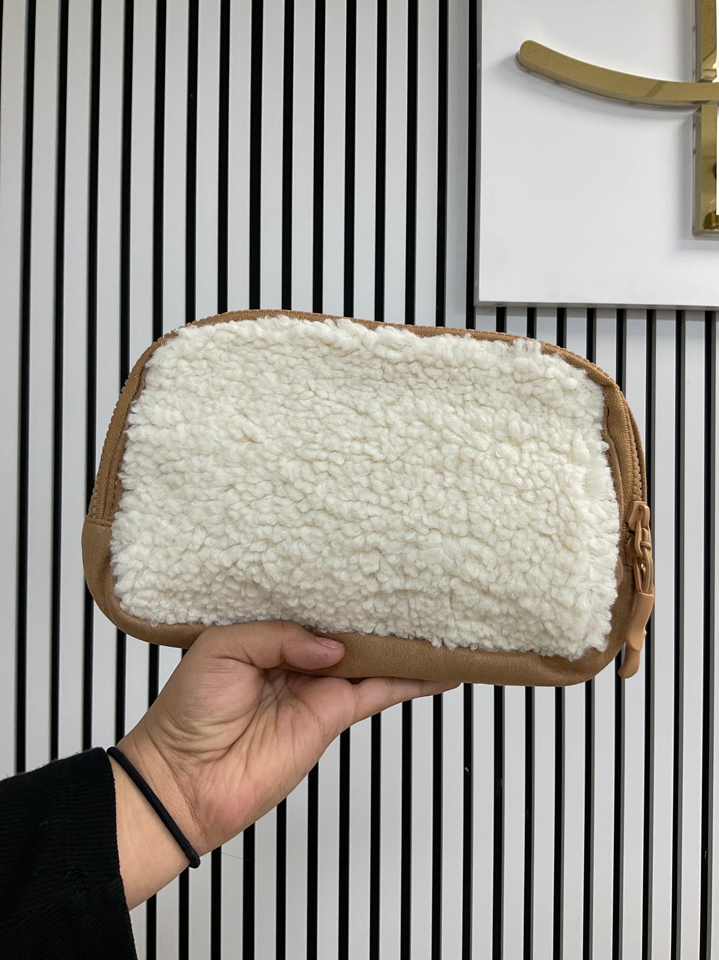 Cream CC belt bag