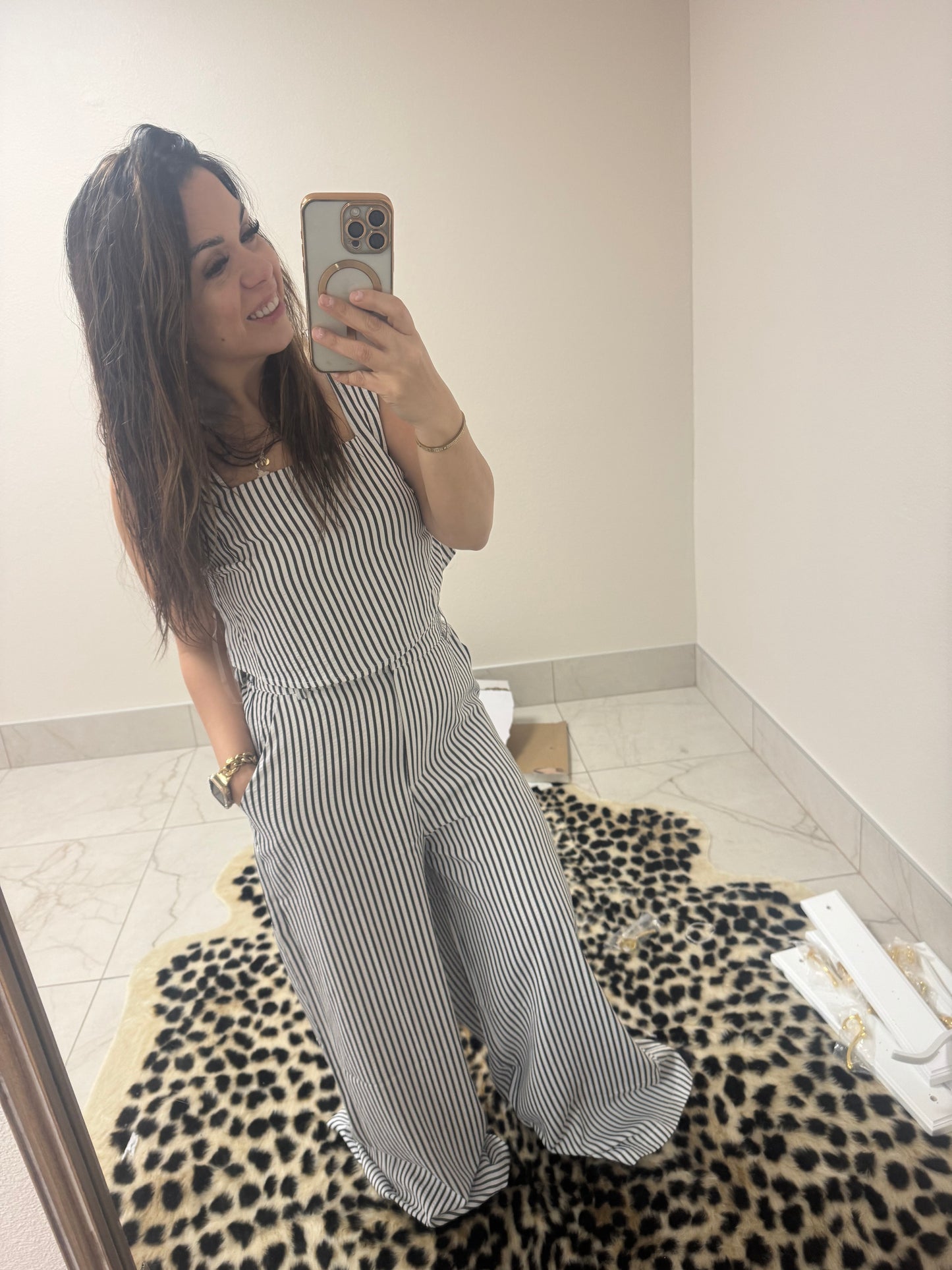 Black striped 2 piece set