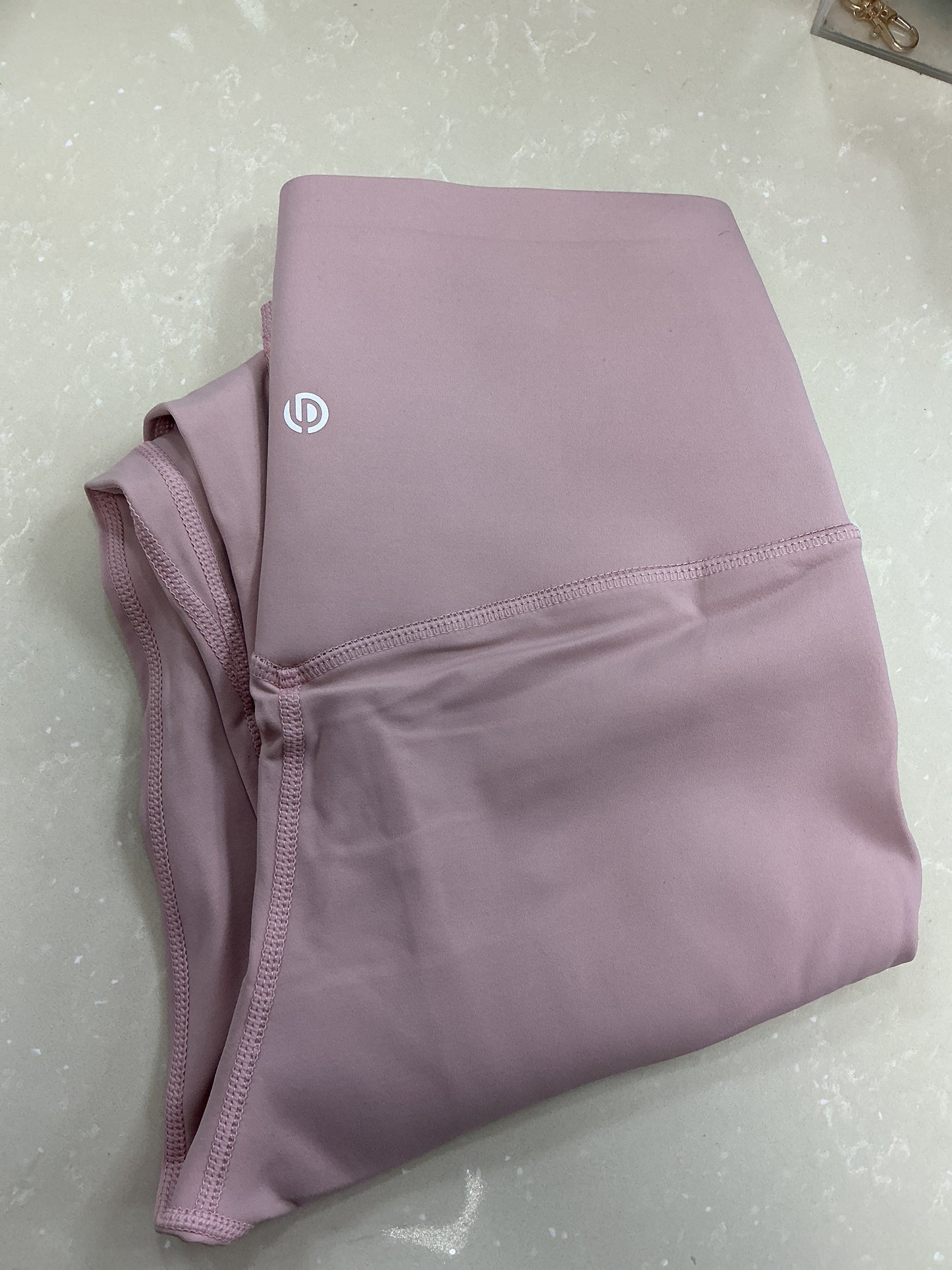 Love poem straight leg pink leggings