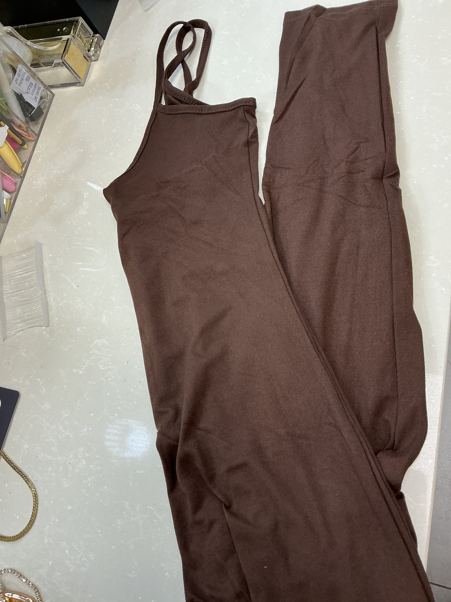 Spaghetti strap jumpsuit