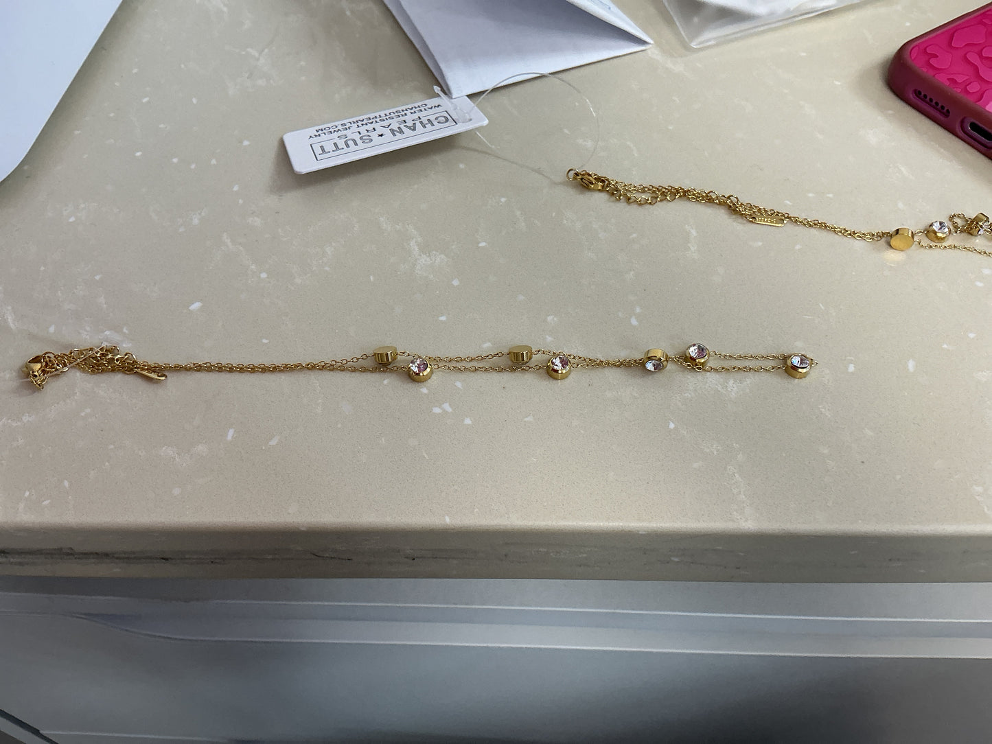 Dainty diamond necklace