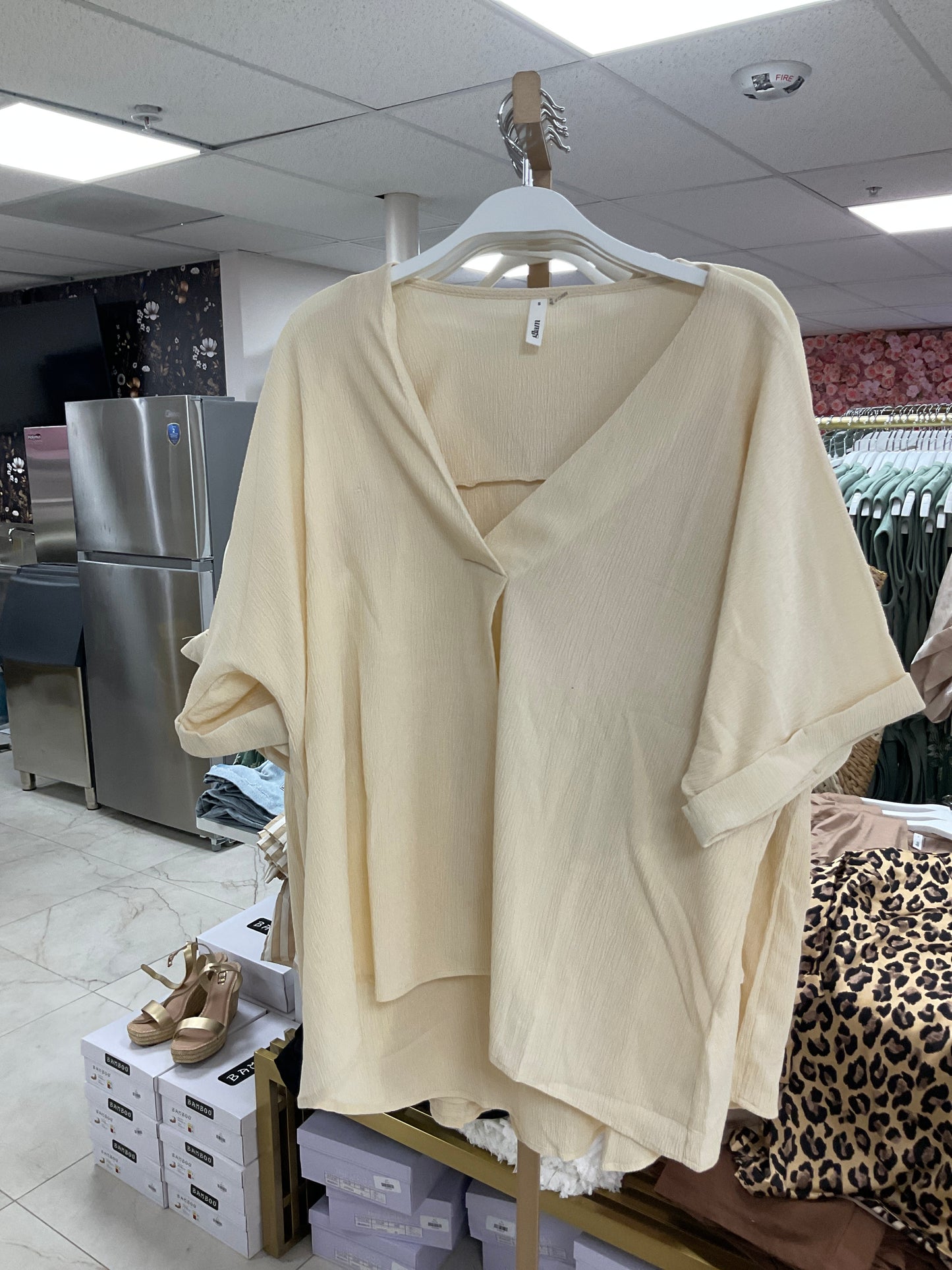 Cream blouse