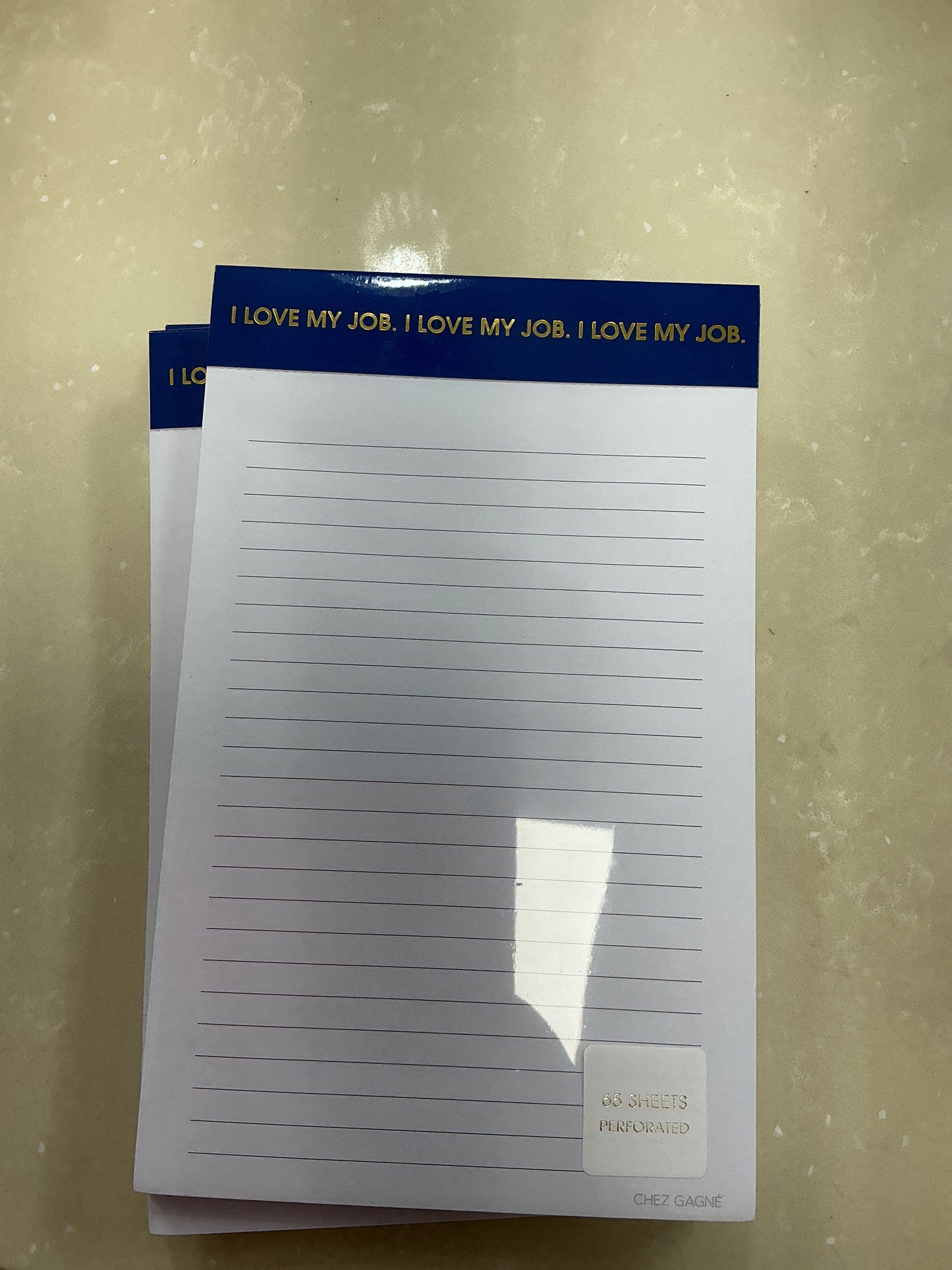 I love my job notepad