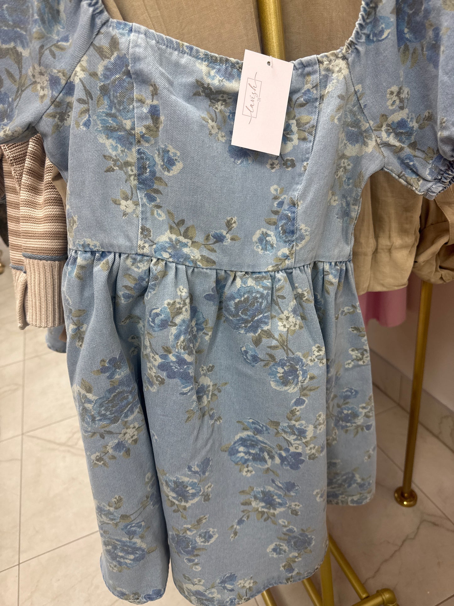 Floral Jean dress