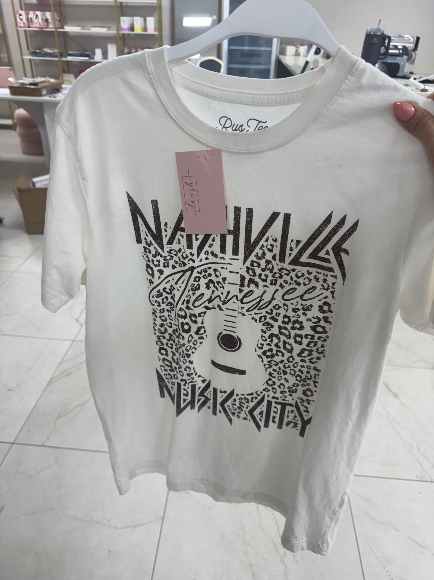Natural Nashville music tee