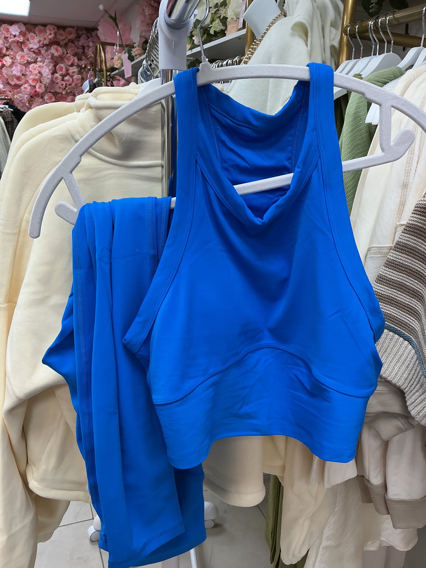 Blue workout set