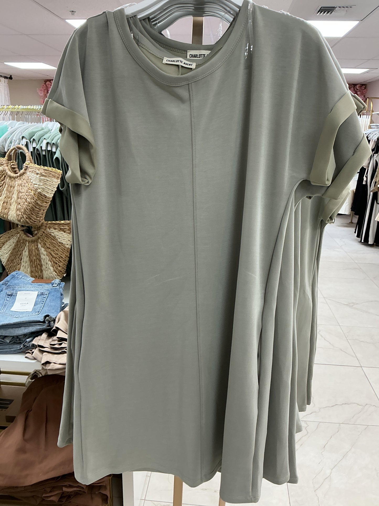 Green charlotte Avery dress