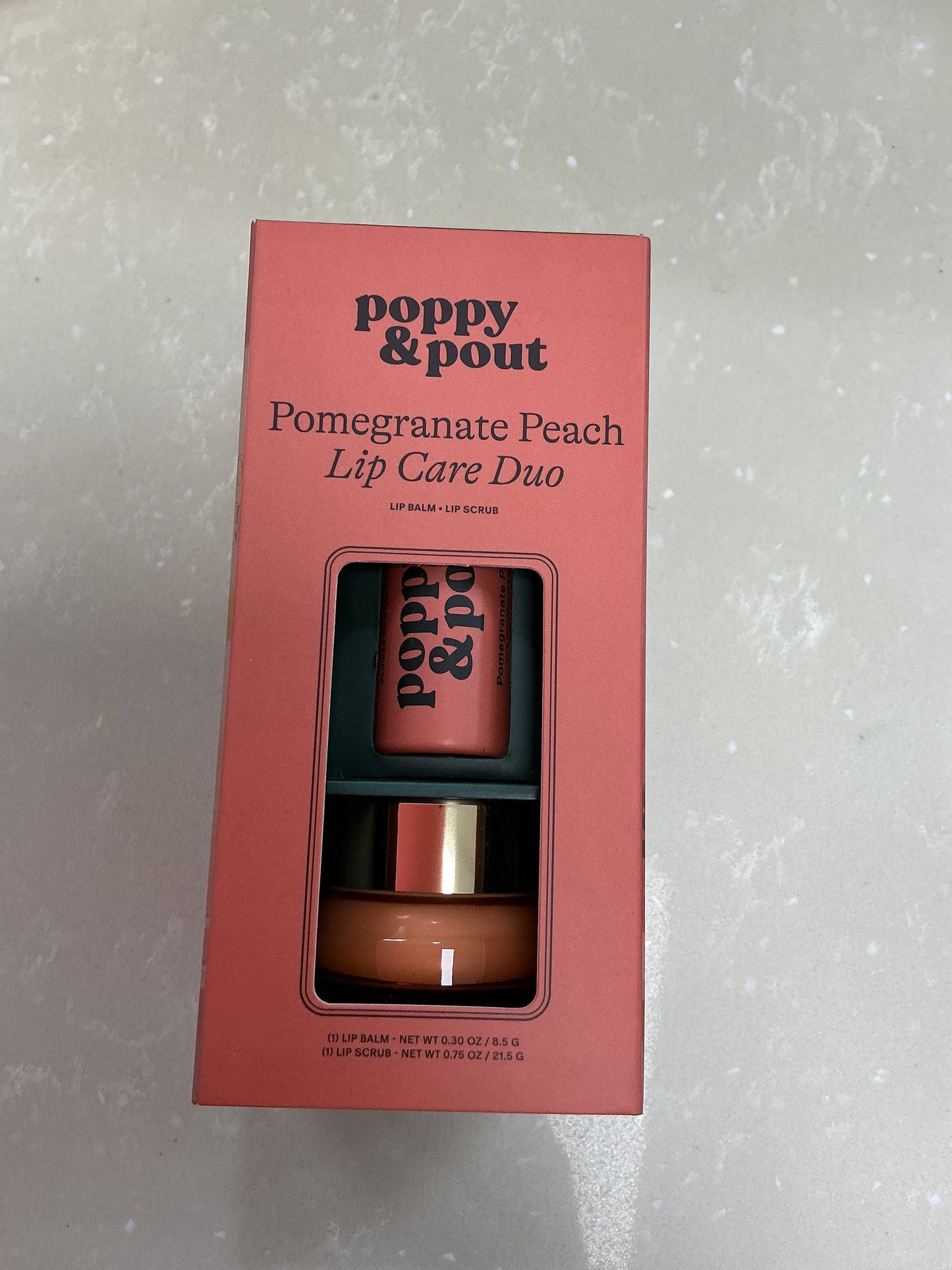 Pomegranate peach lip duo