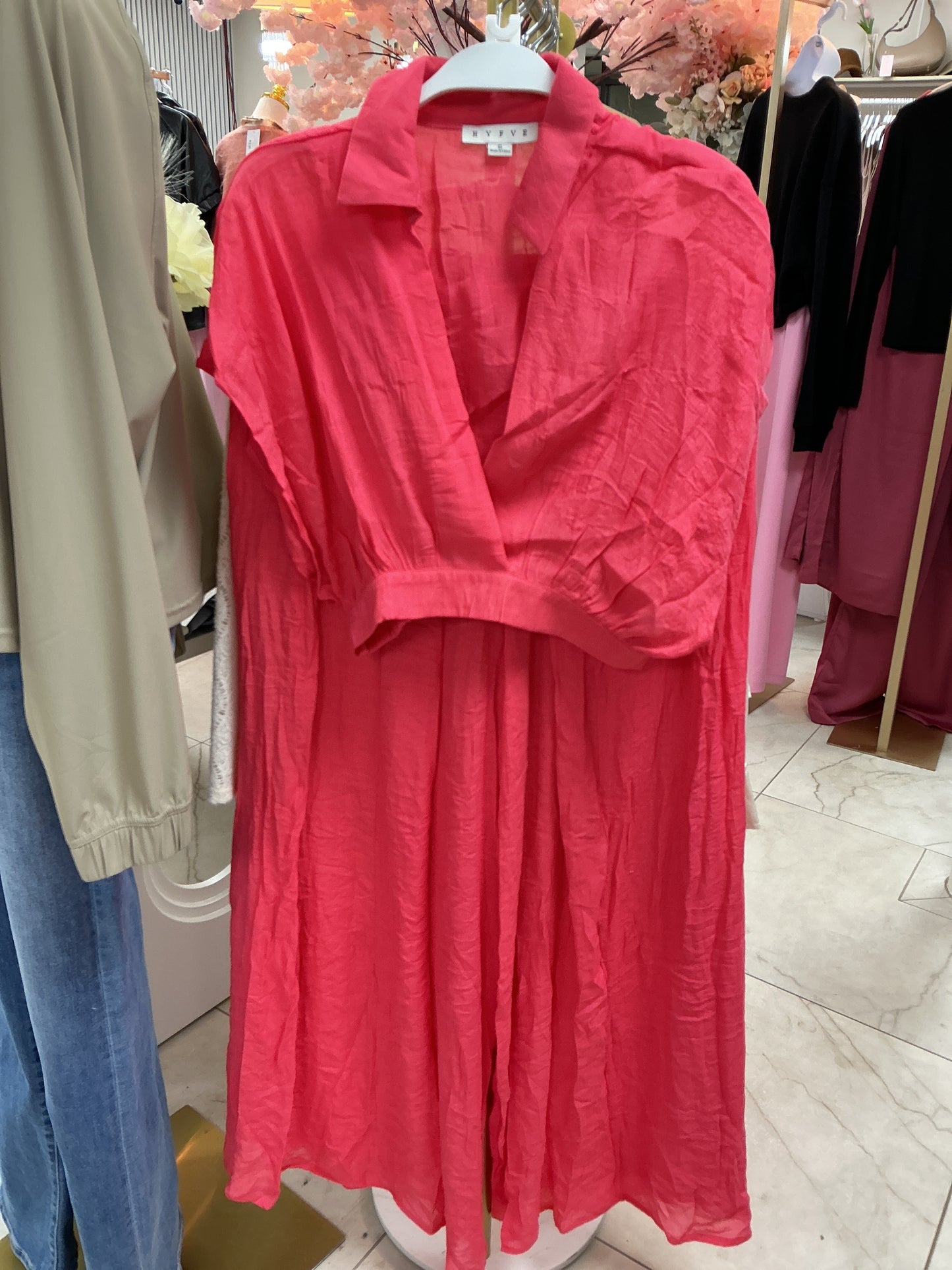 Coral pink two piece set