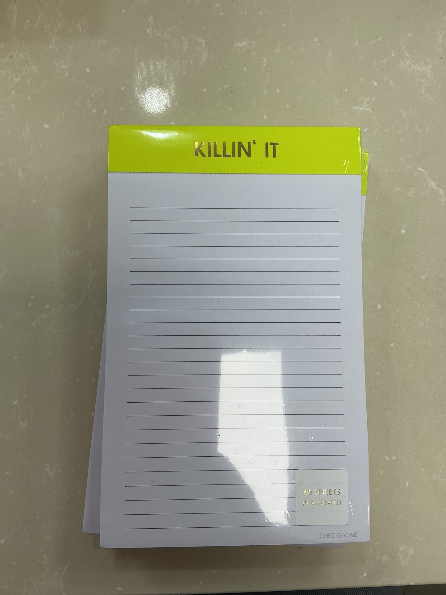 Killin it notepad