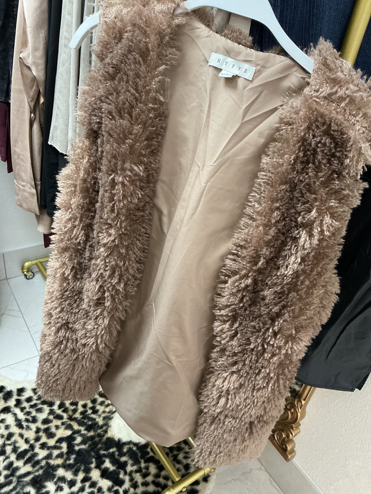 Brown Furry vest