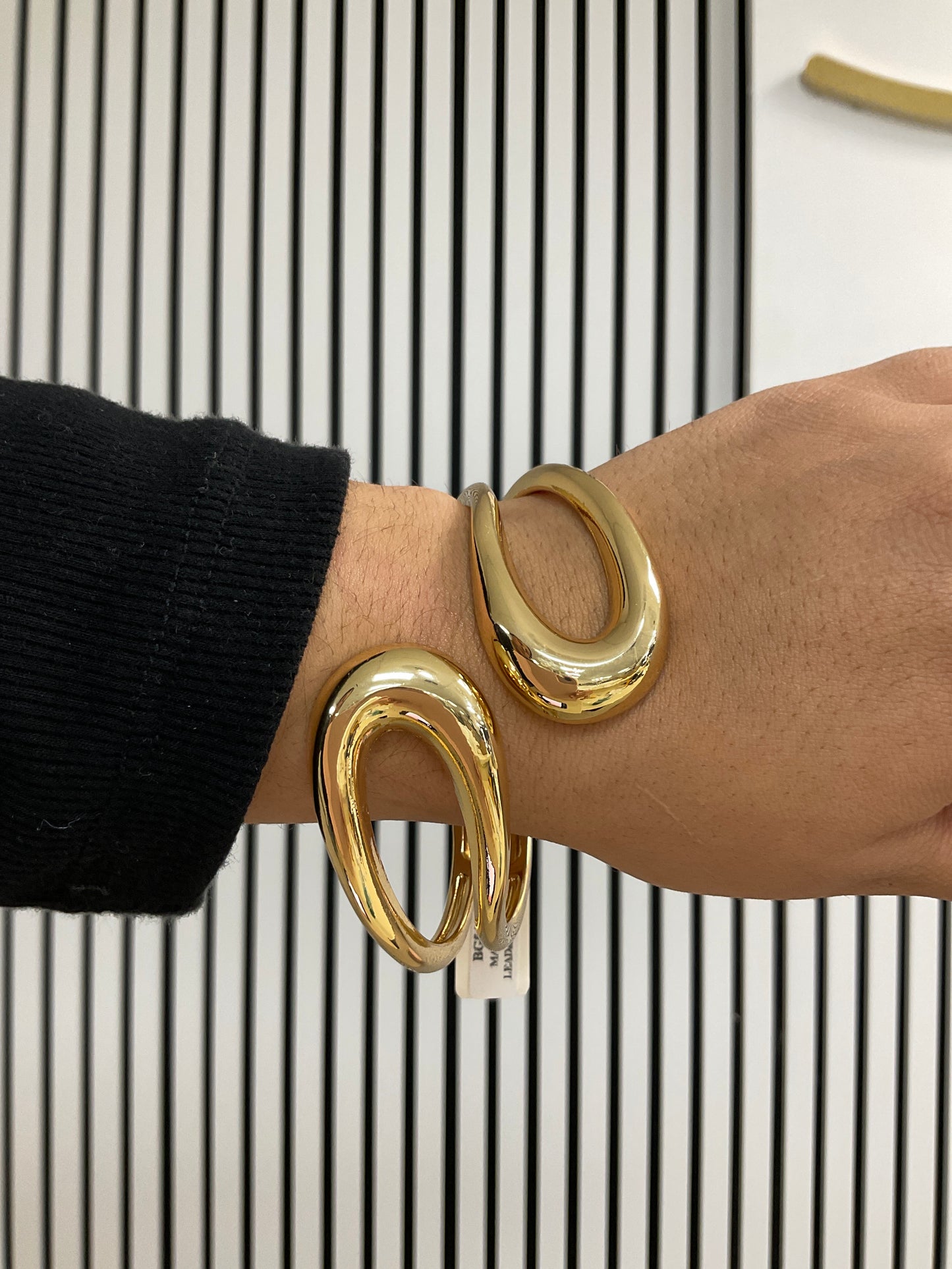 Gold cuff bracelet