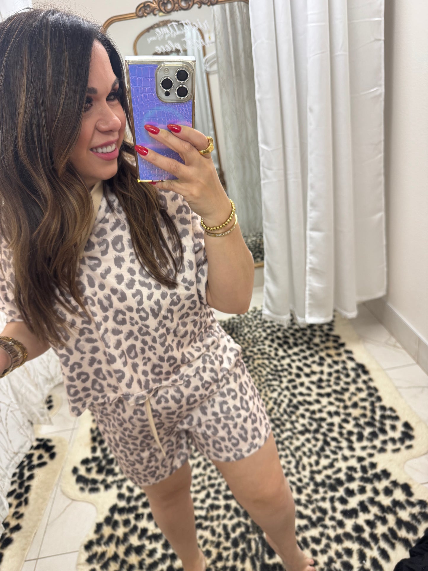 Leopard shorts