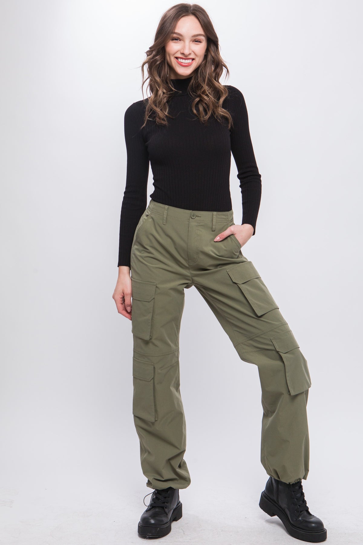 Army green cargo pants