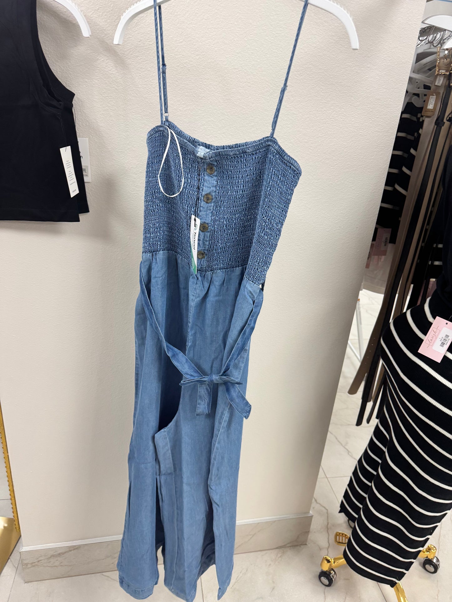 Blue jean jumpsuit