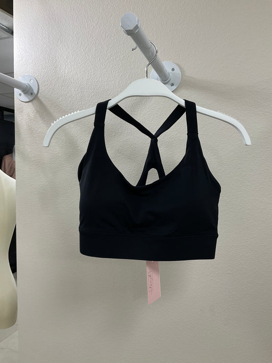 Adjustable Black sports bra