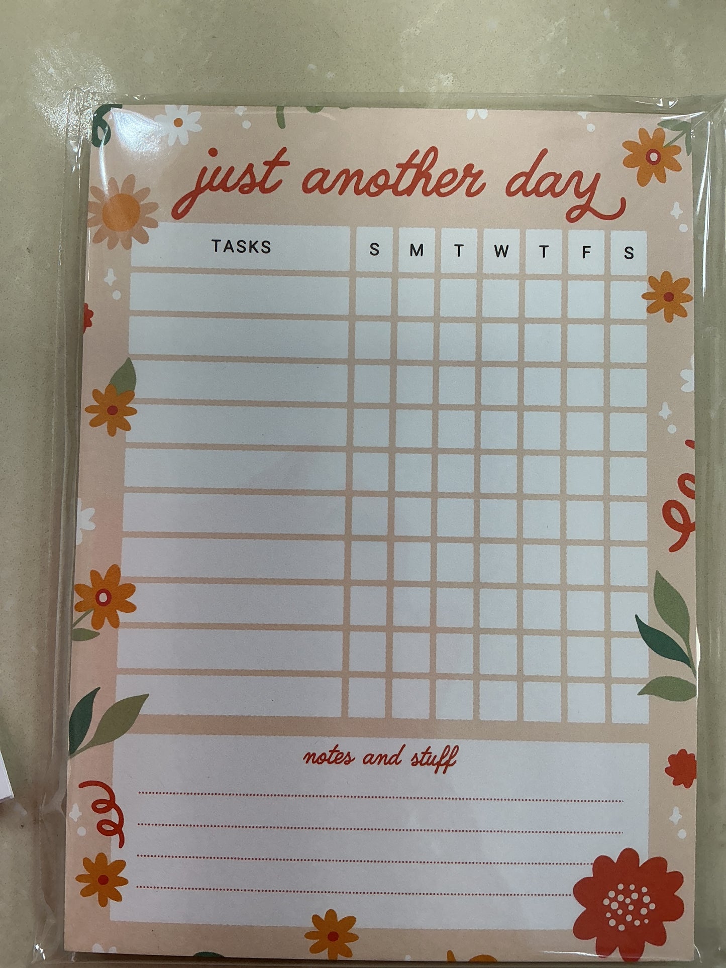 Weekly checklist