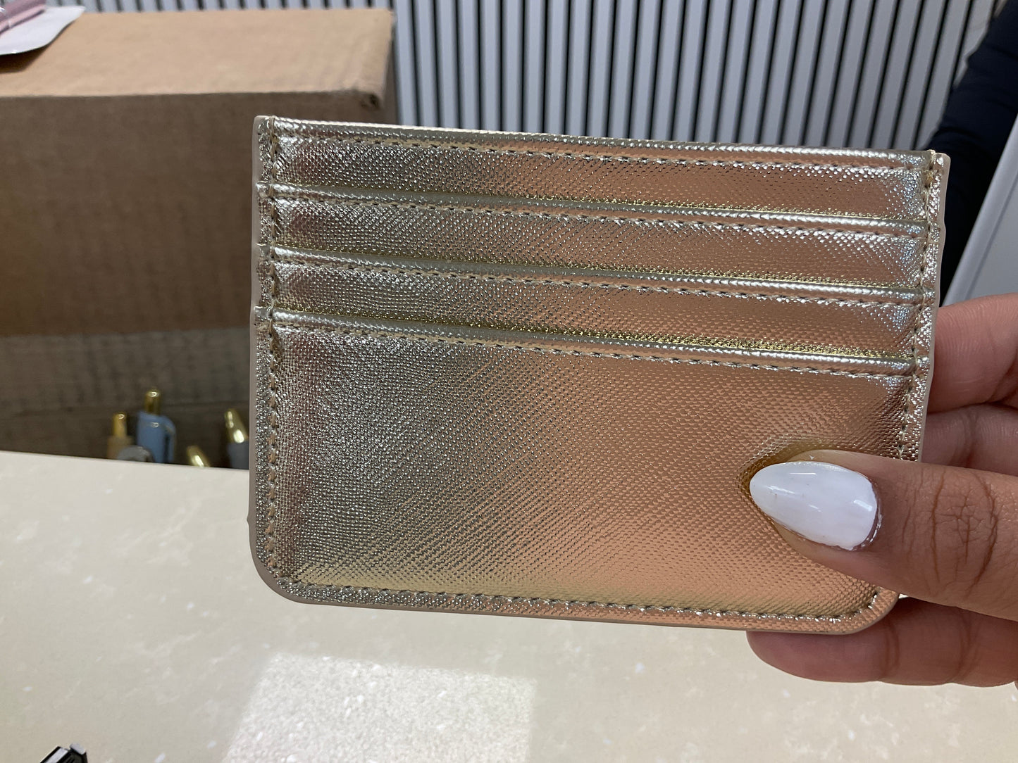 Gold card holder