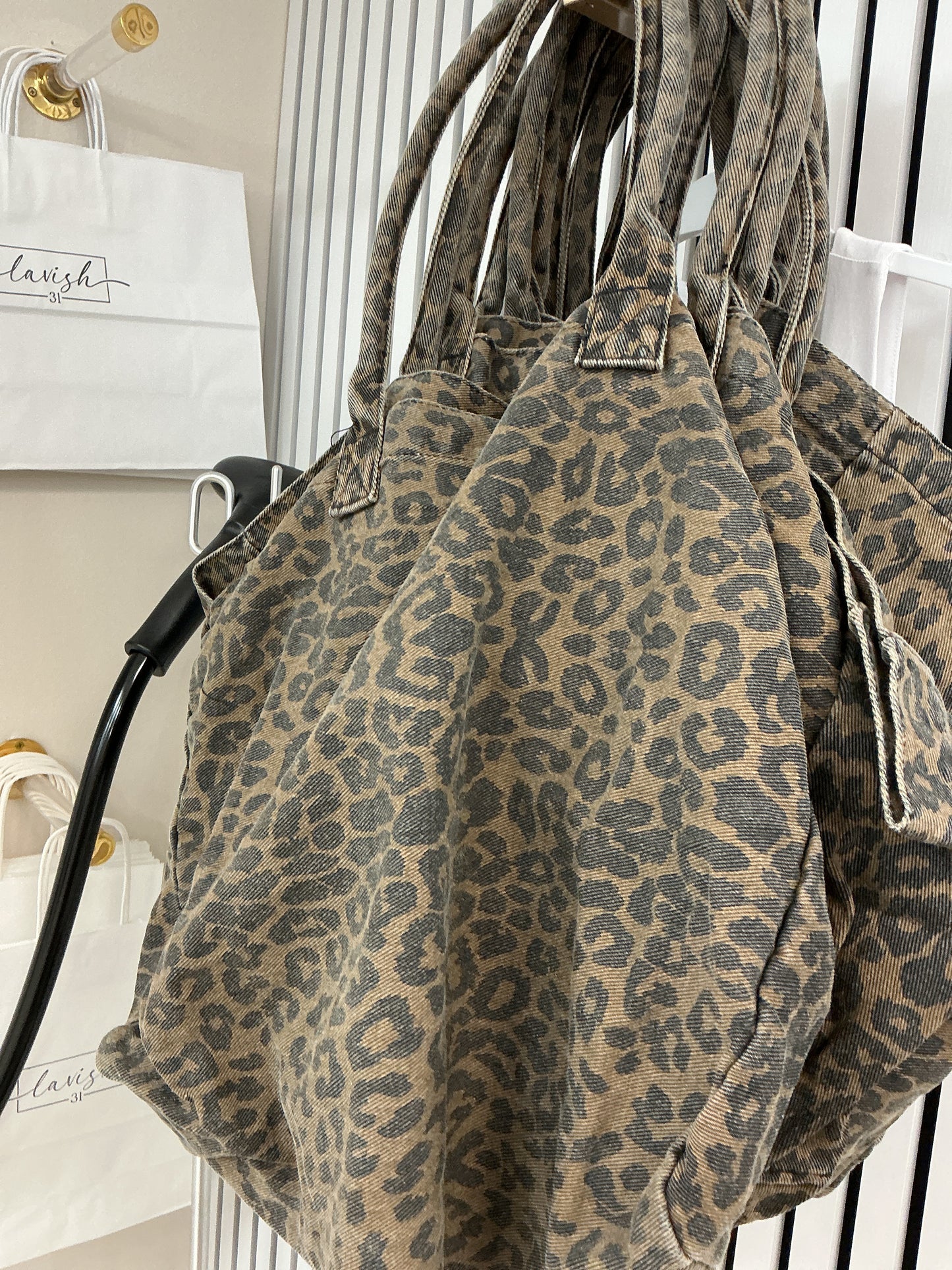 Cheetah tote