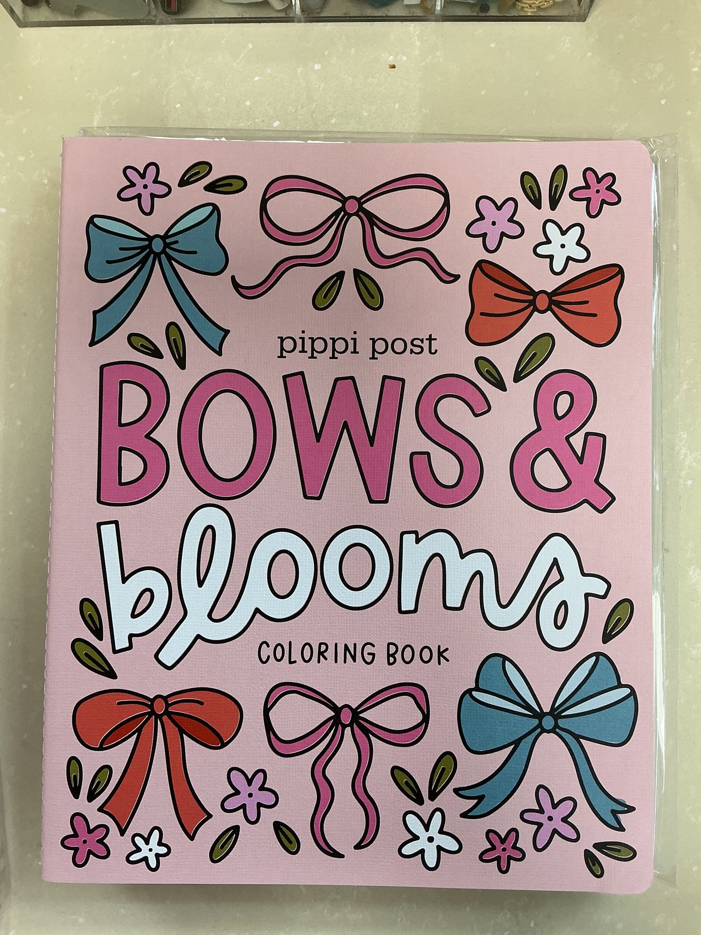 Bows and blooms coloring book