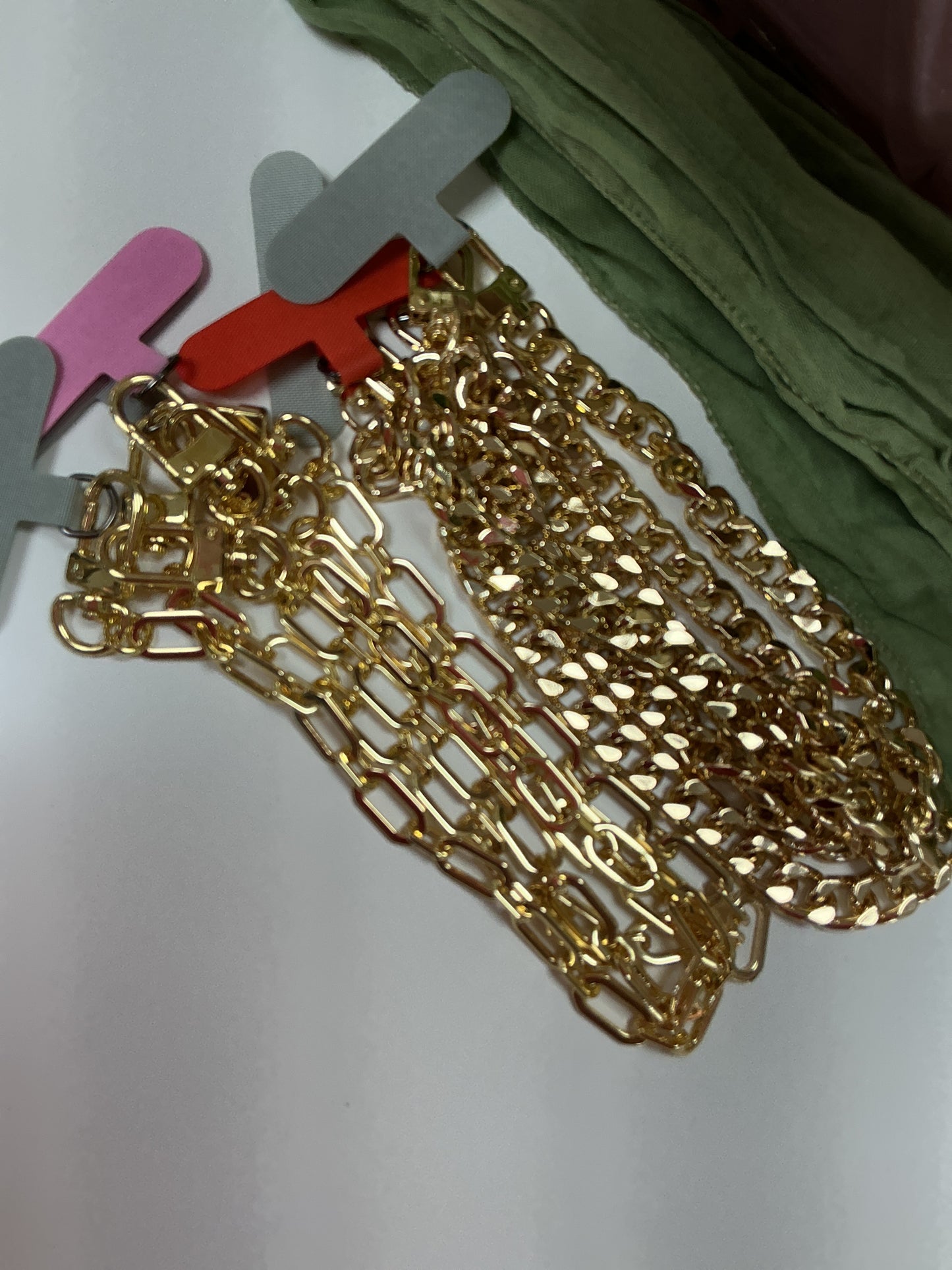 Gold phone holder