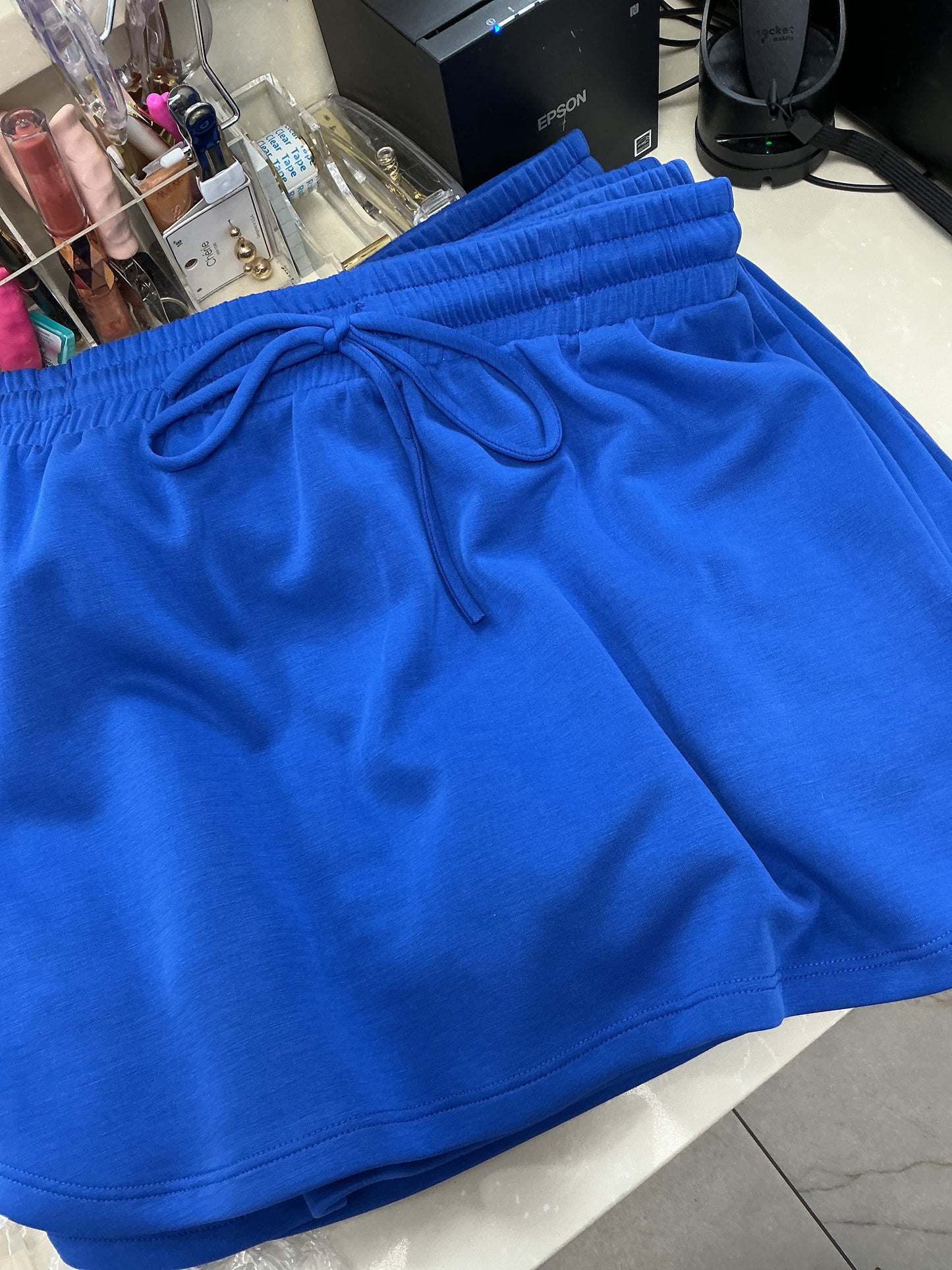 Cobalt blue scuba skorts