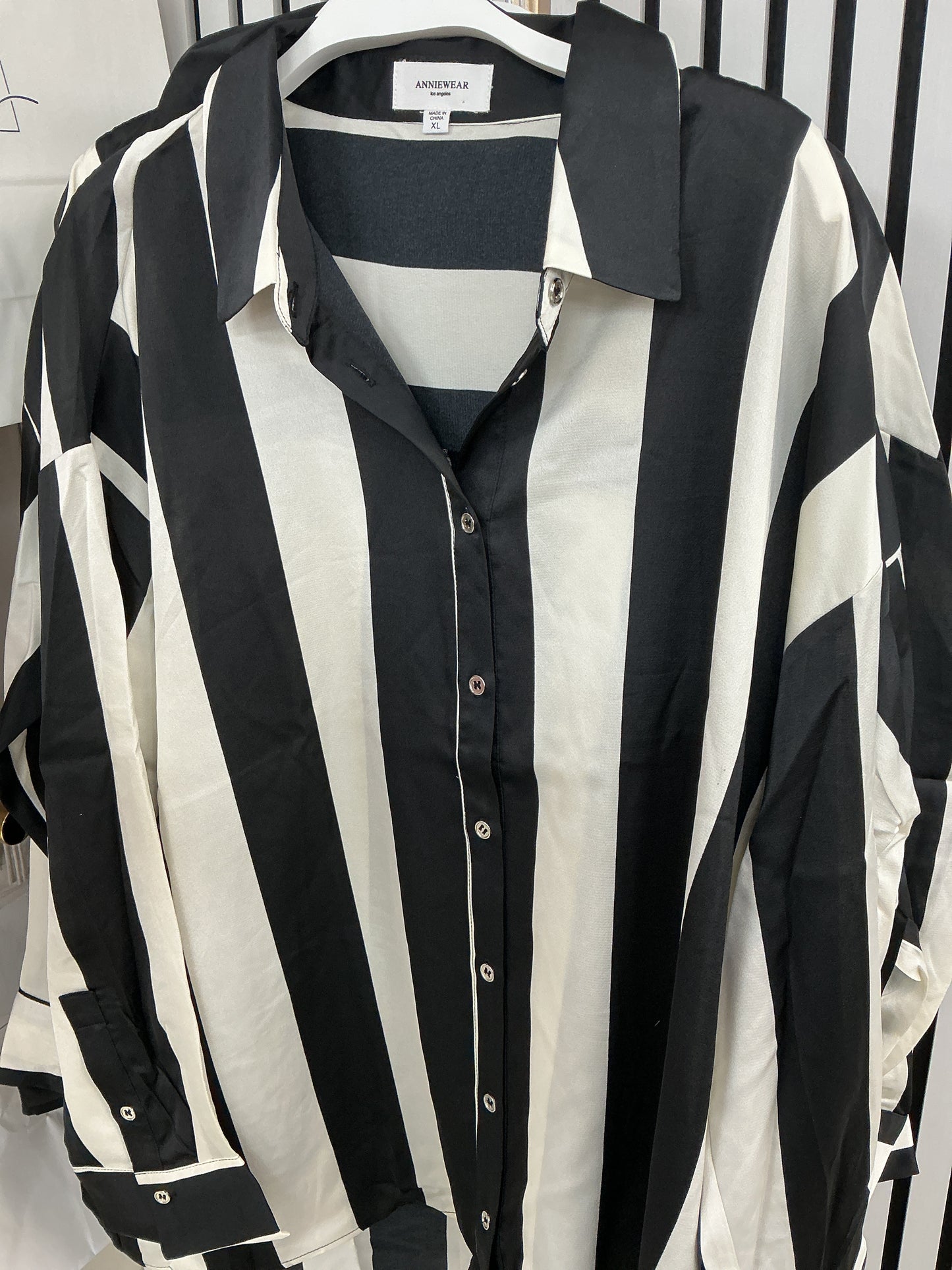 Striped button up