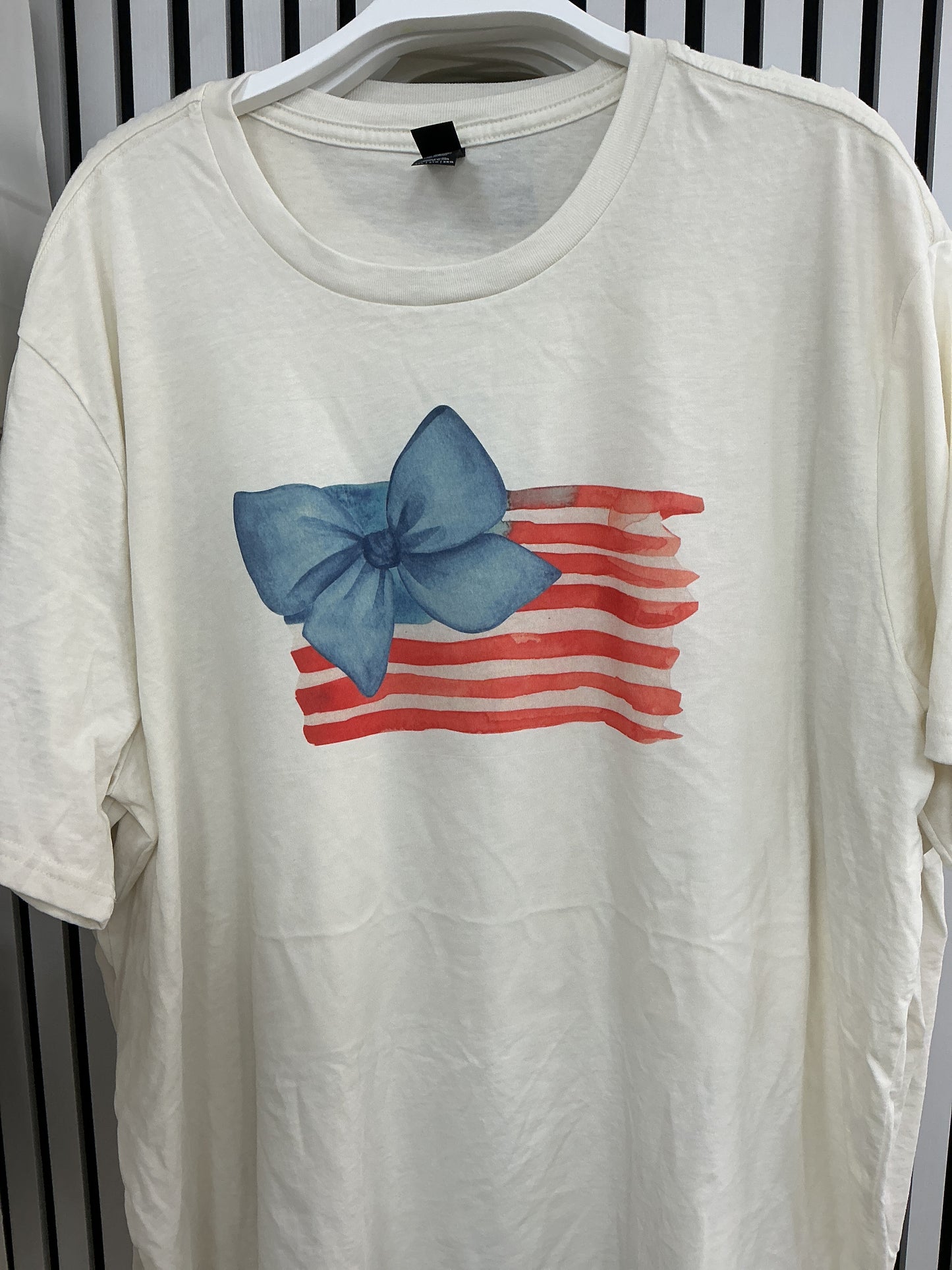 Watercolor Fourth of July tee