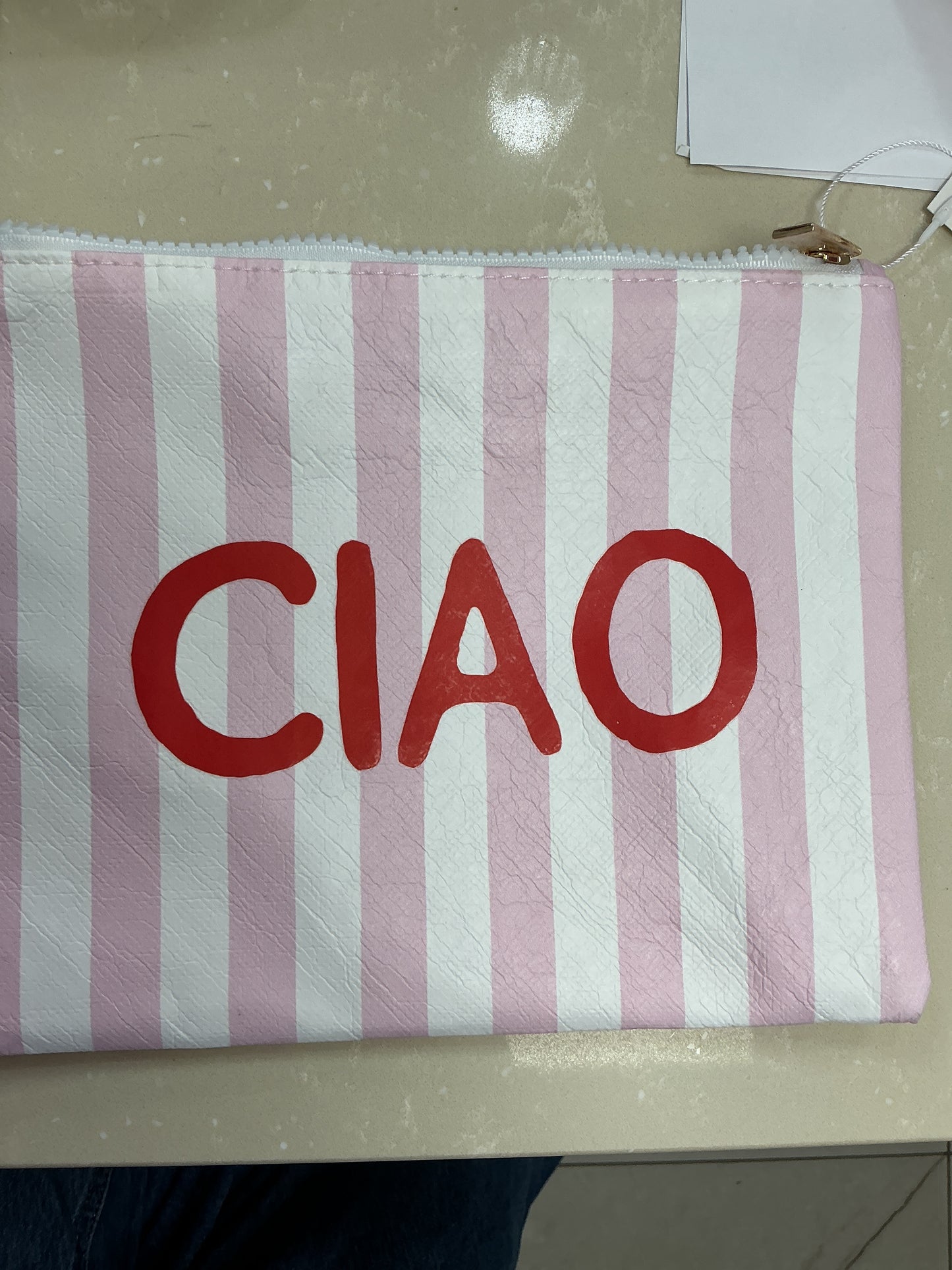 Makeup pouch pink red