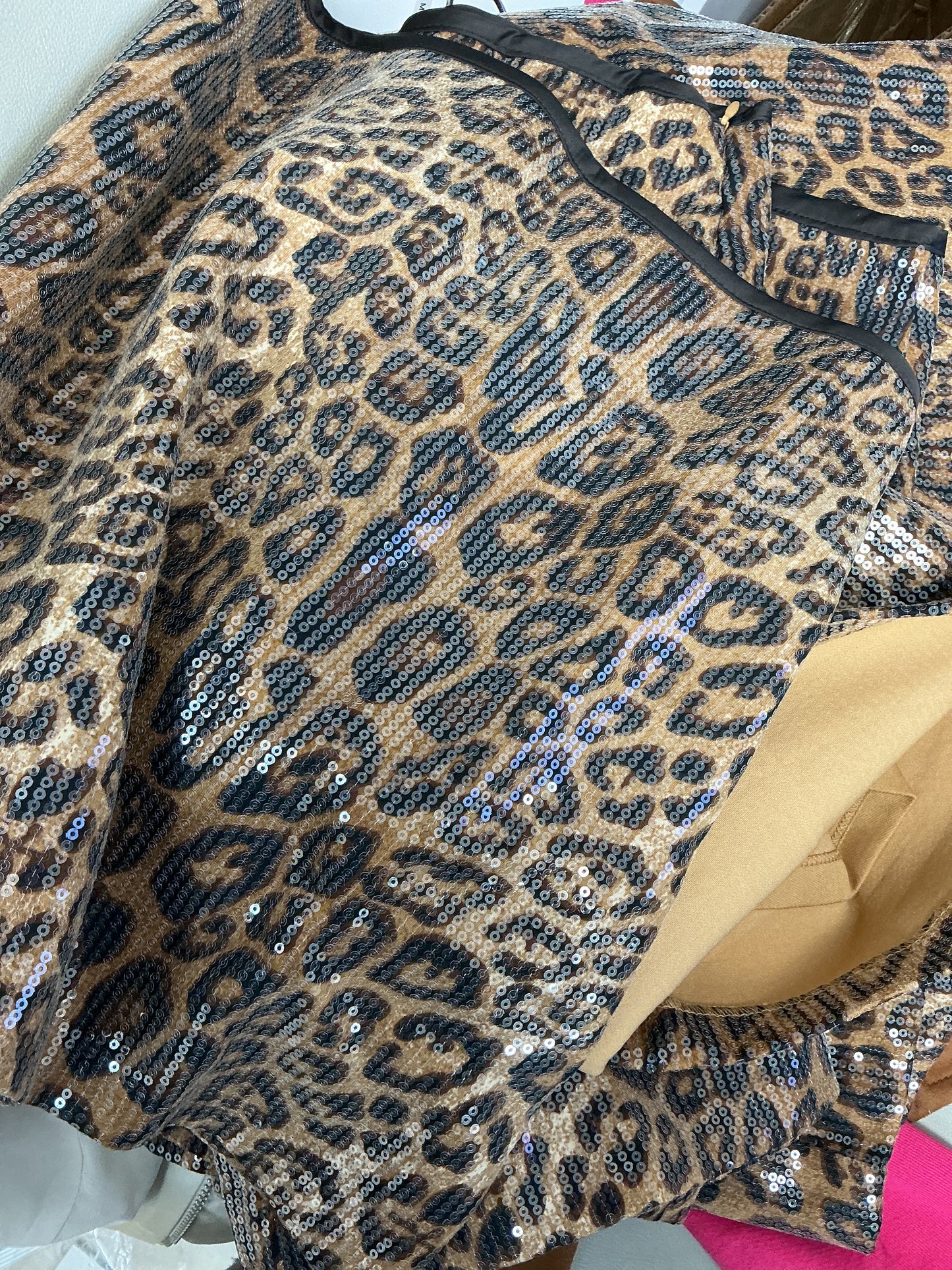 Cheetah sequence skirt
