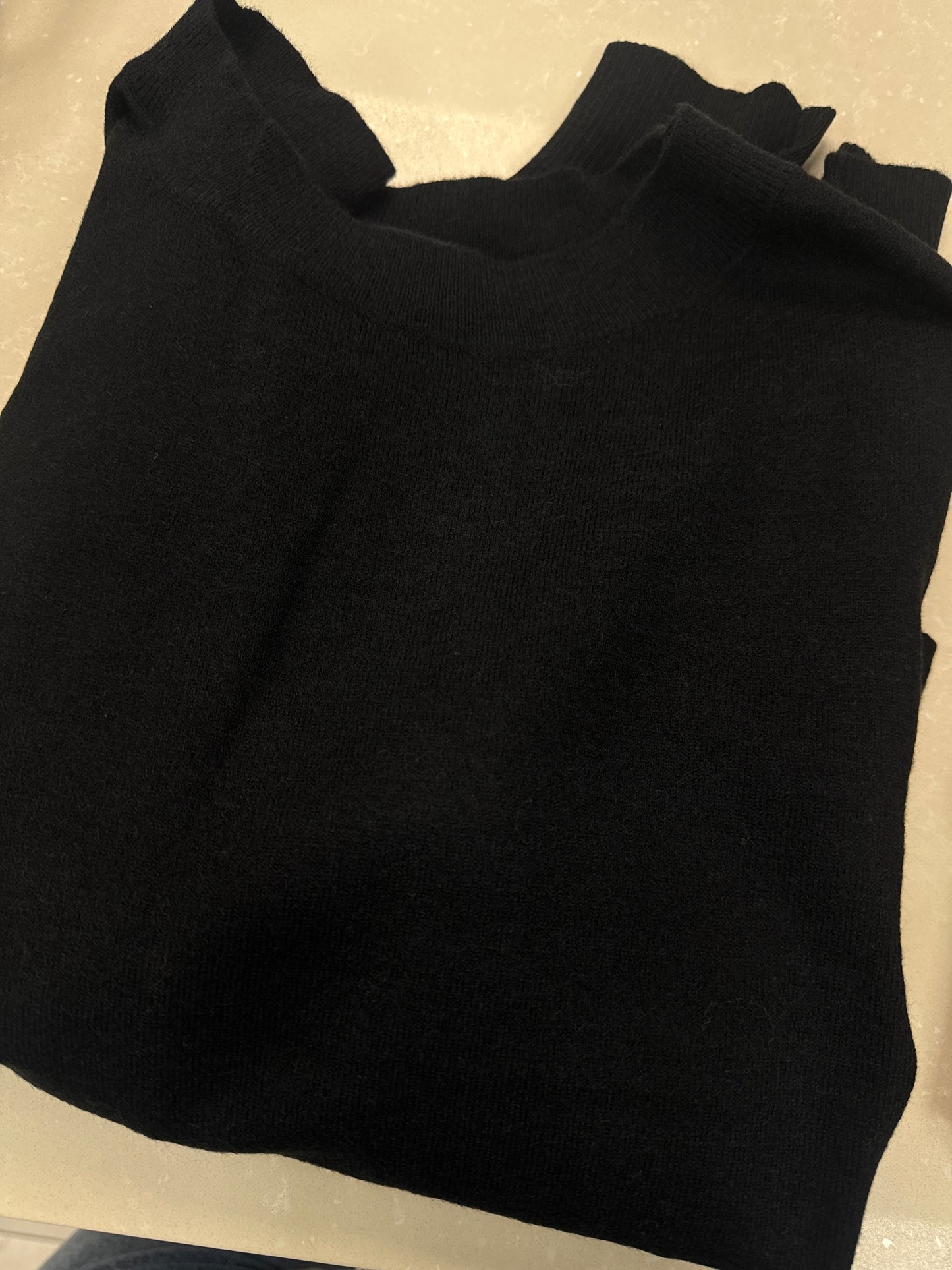 Black knit sweater