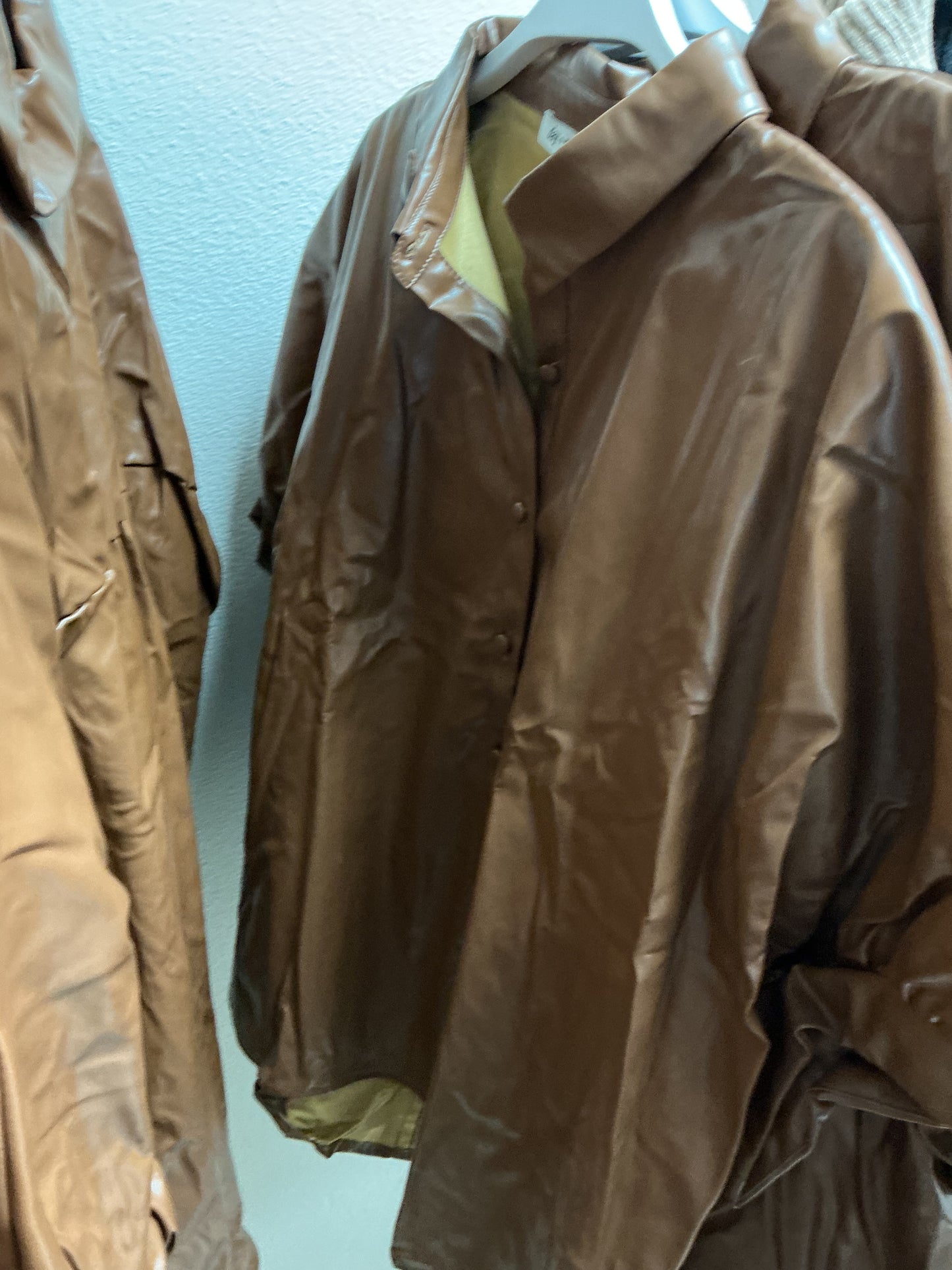 Brown leather jacket