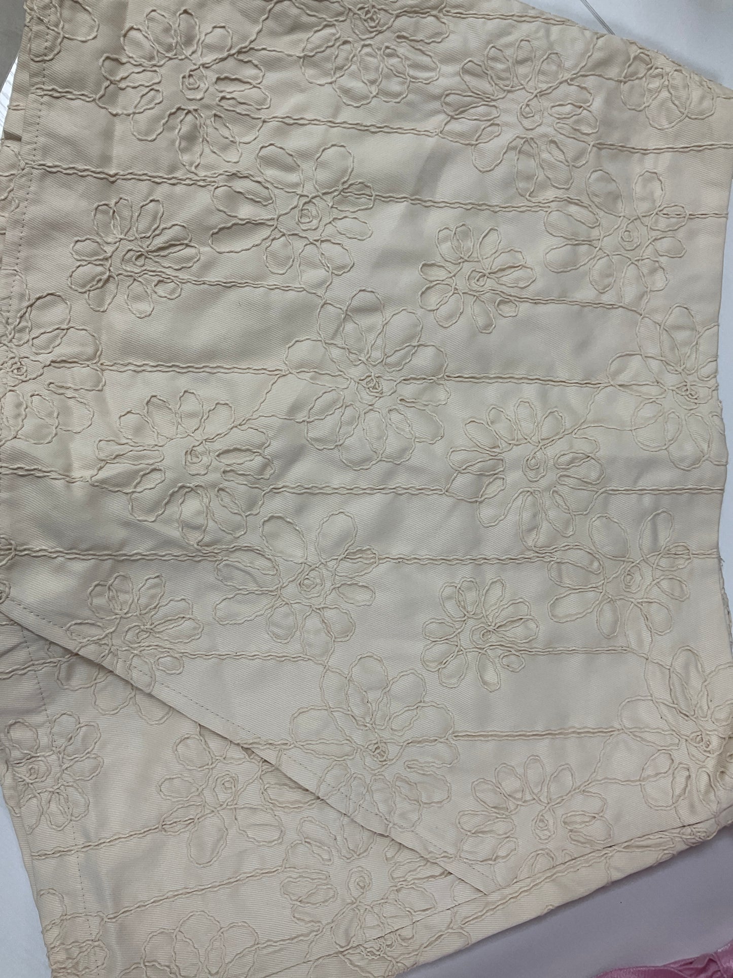 Cream floral skort