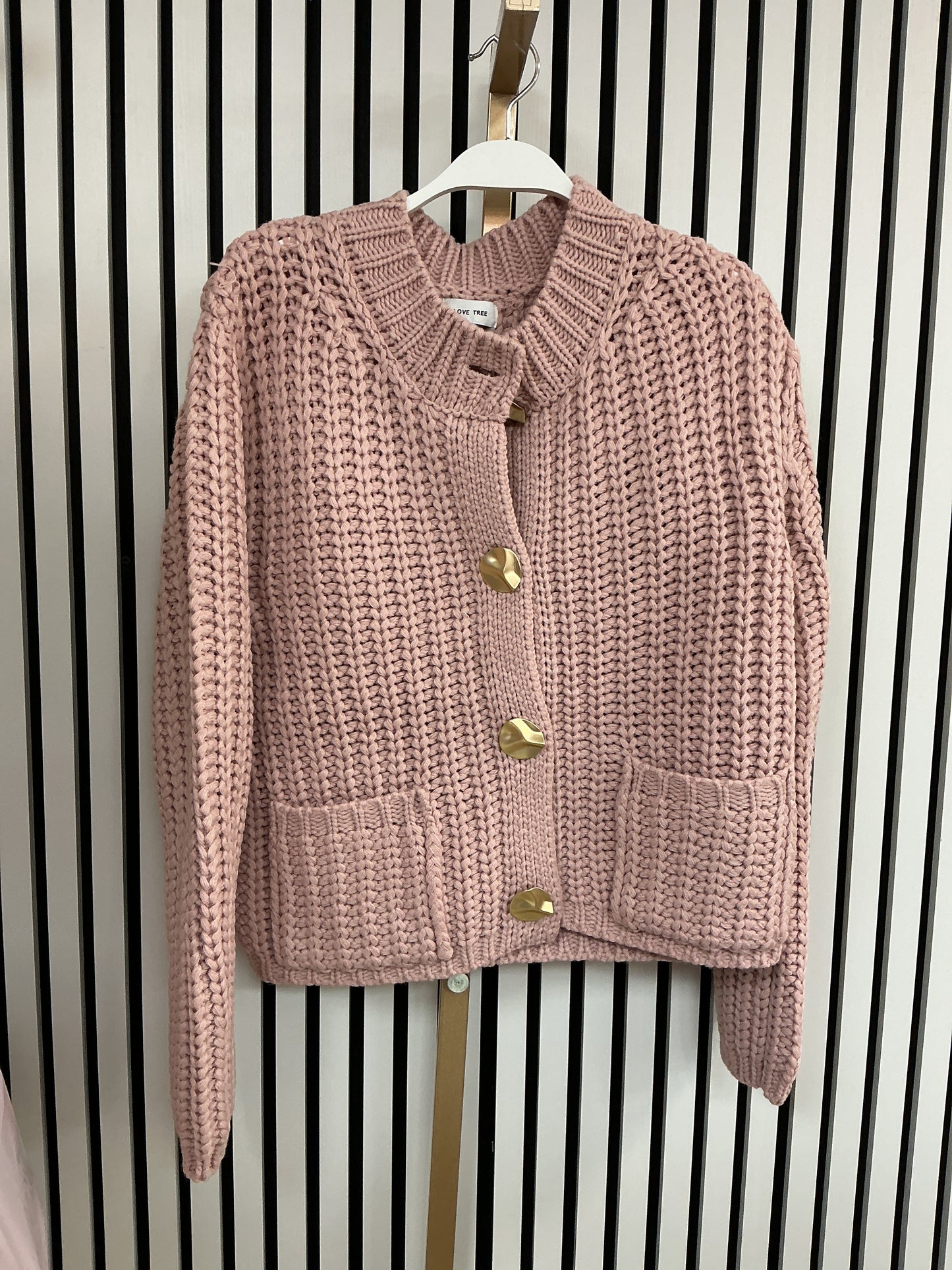 Pink knit long sleeve