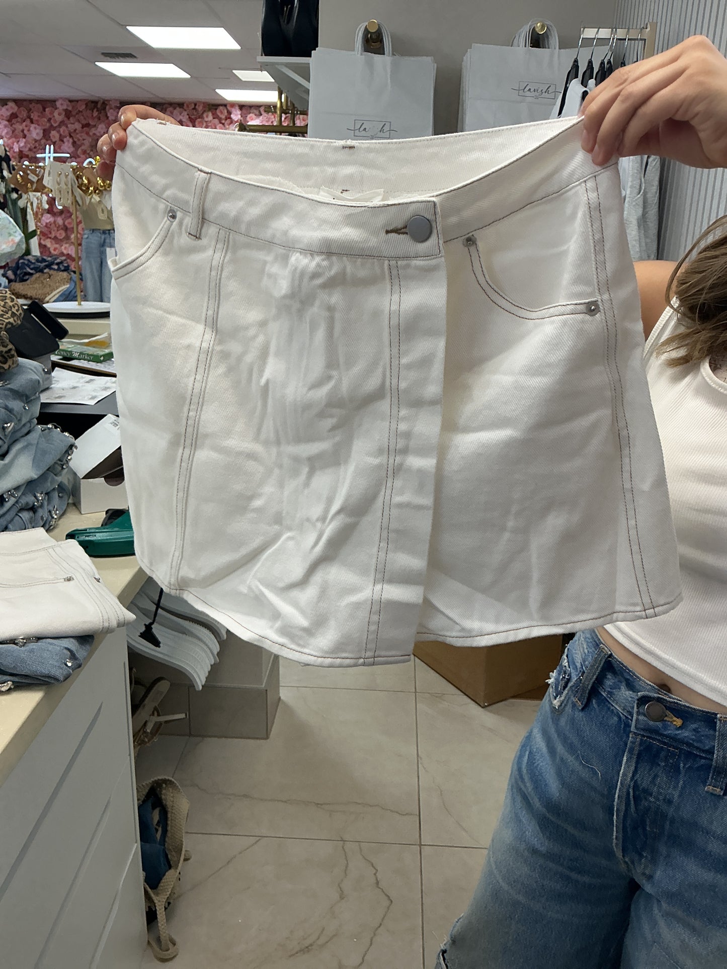 White skort