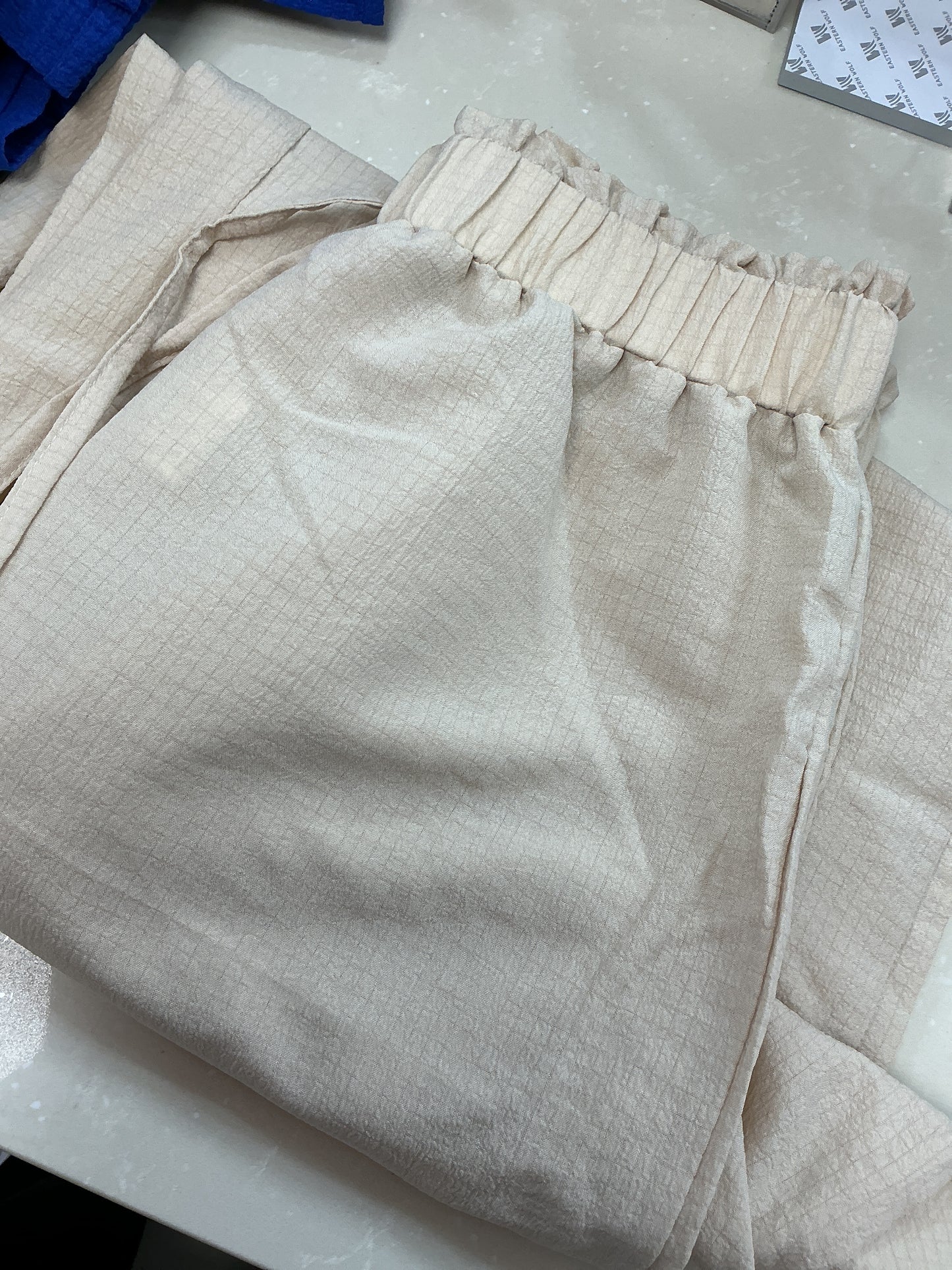 Brown flowy pants