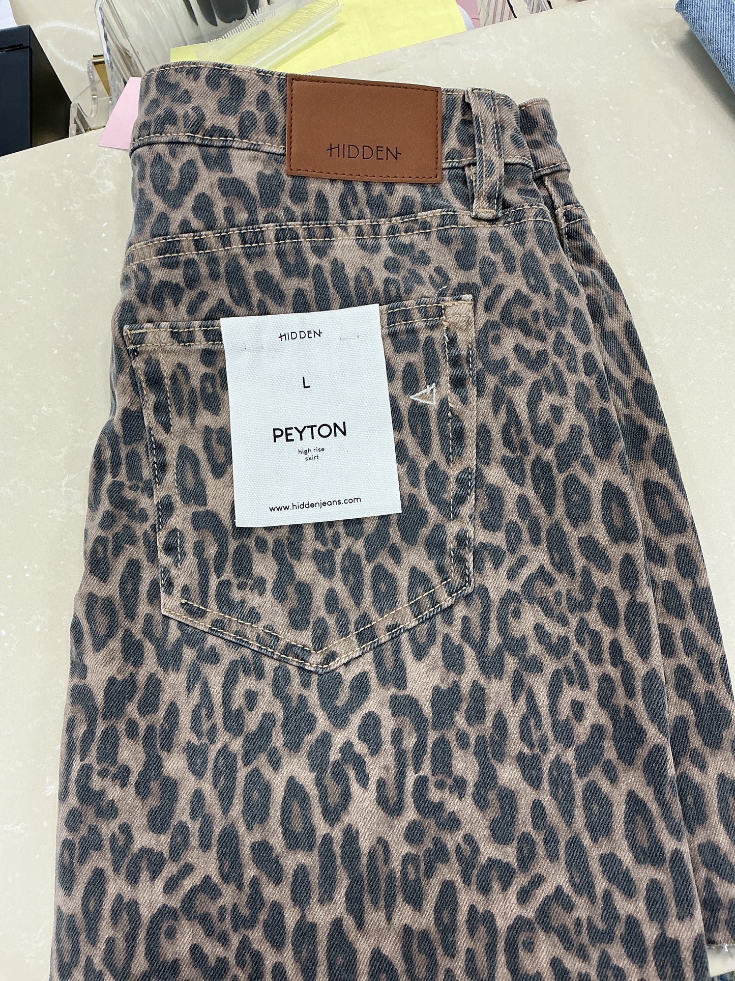 Cheetah hidden skirt