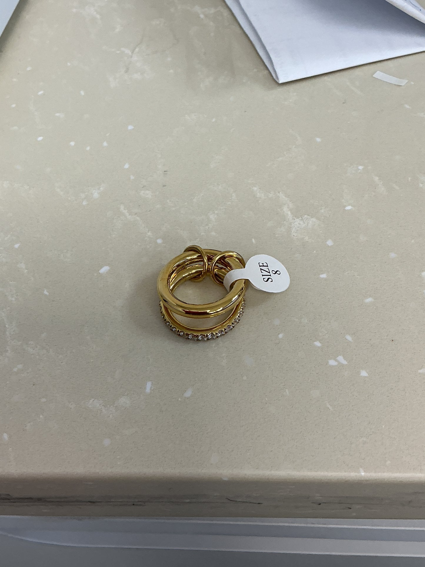 Gold diamond rings