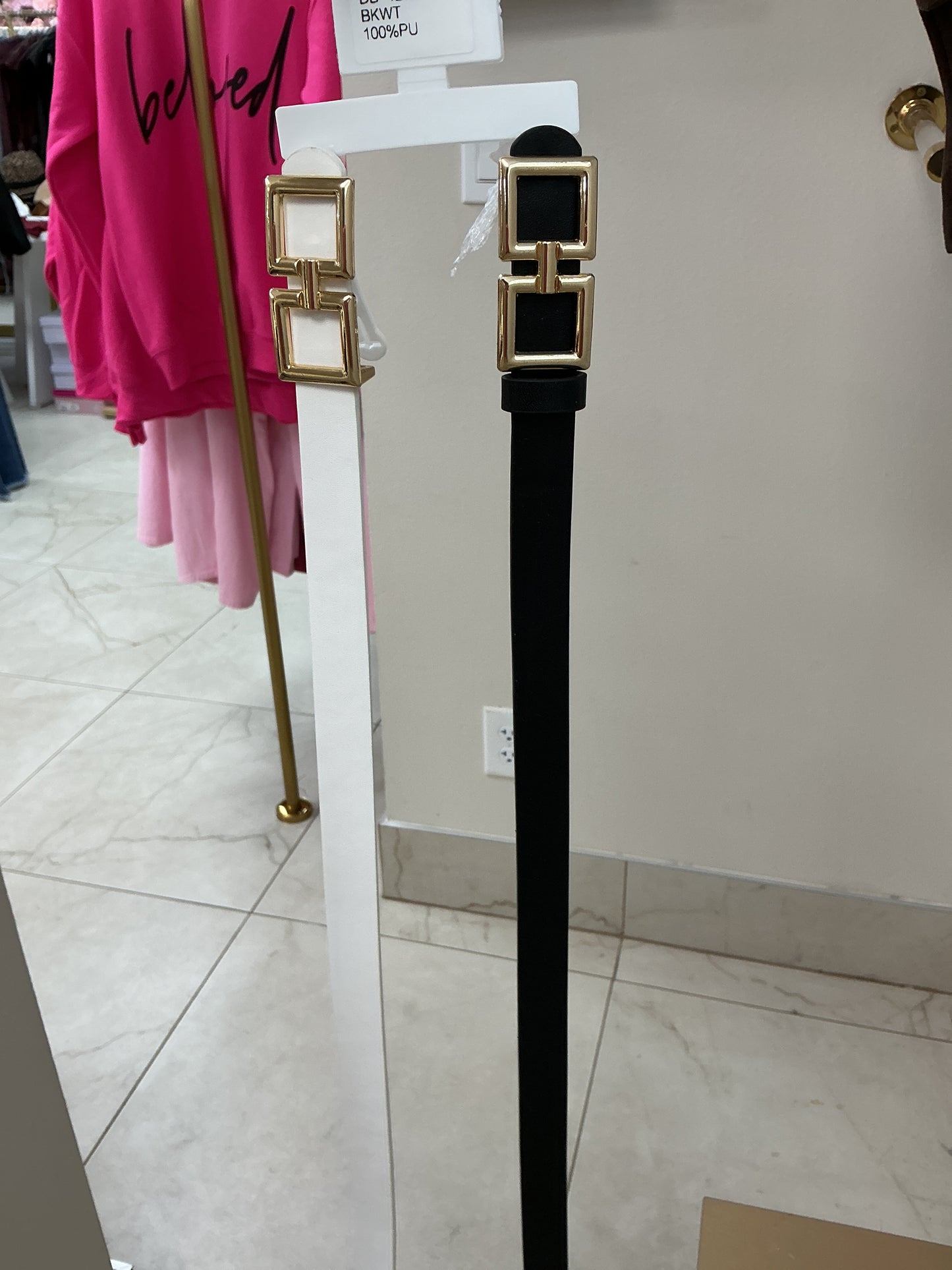 Think black and gold belt