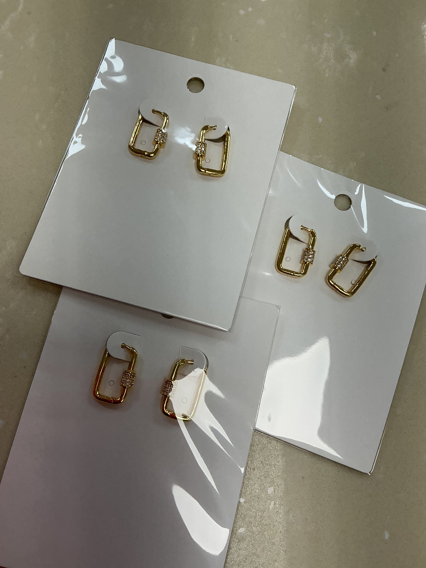Paper clip earrings