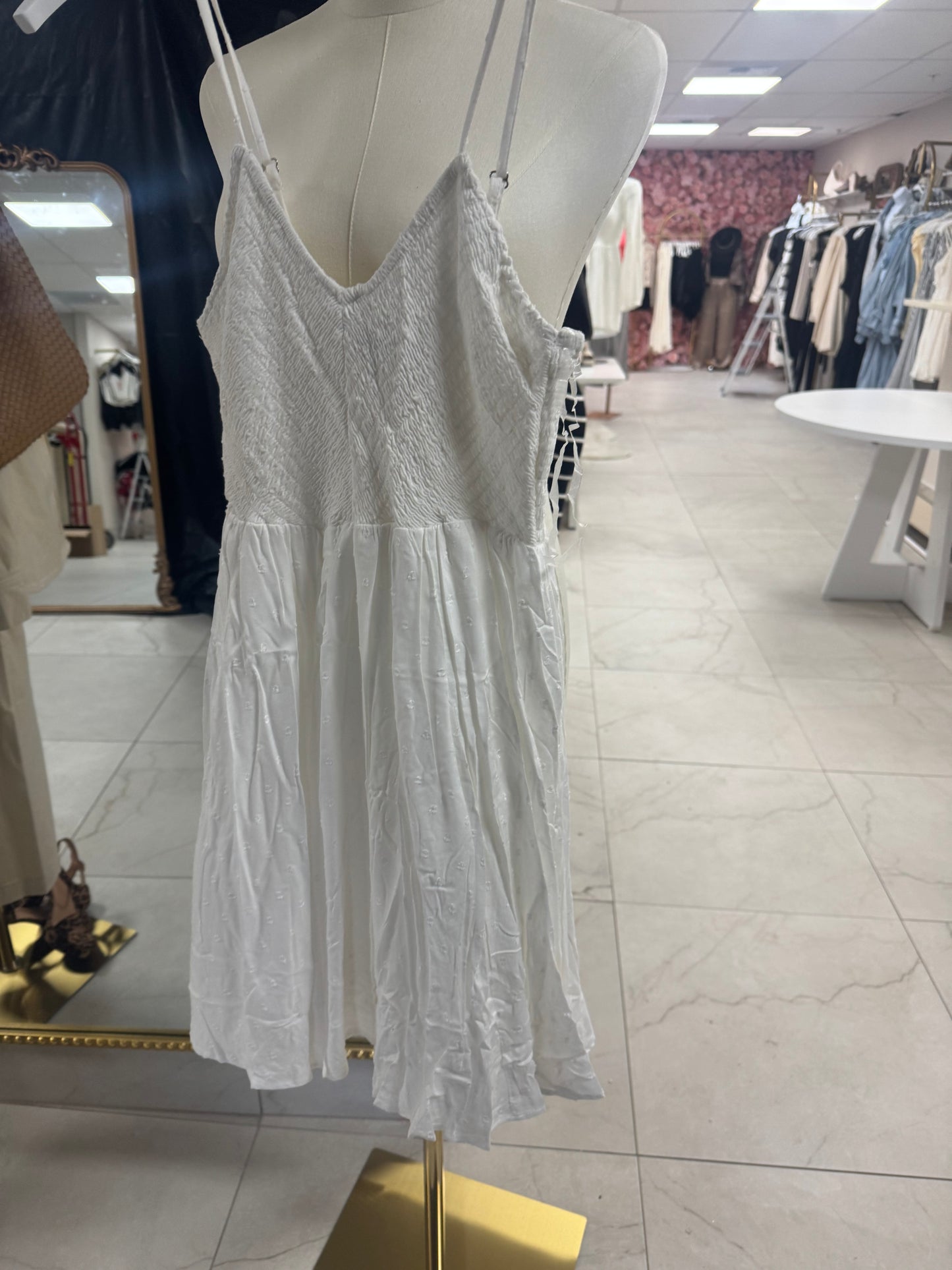 white dress
