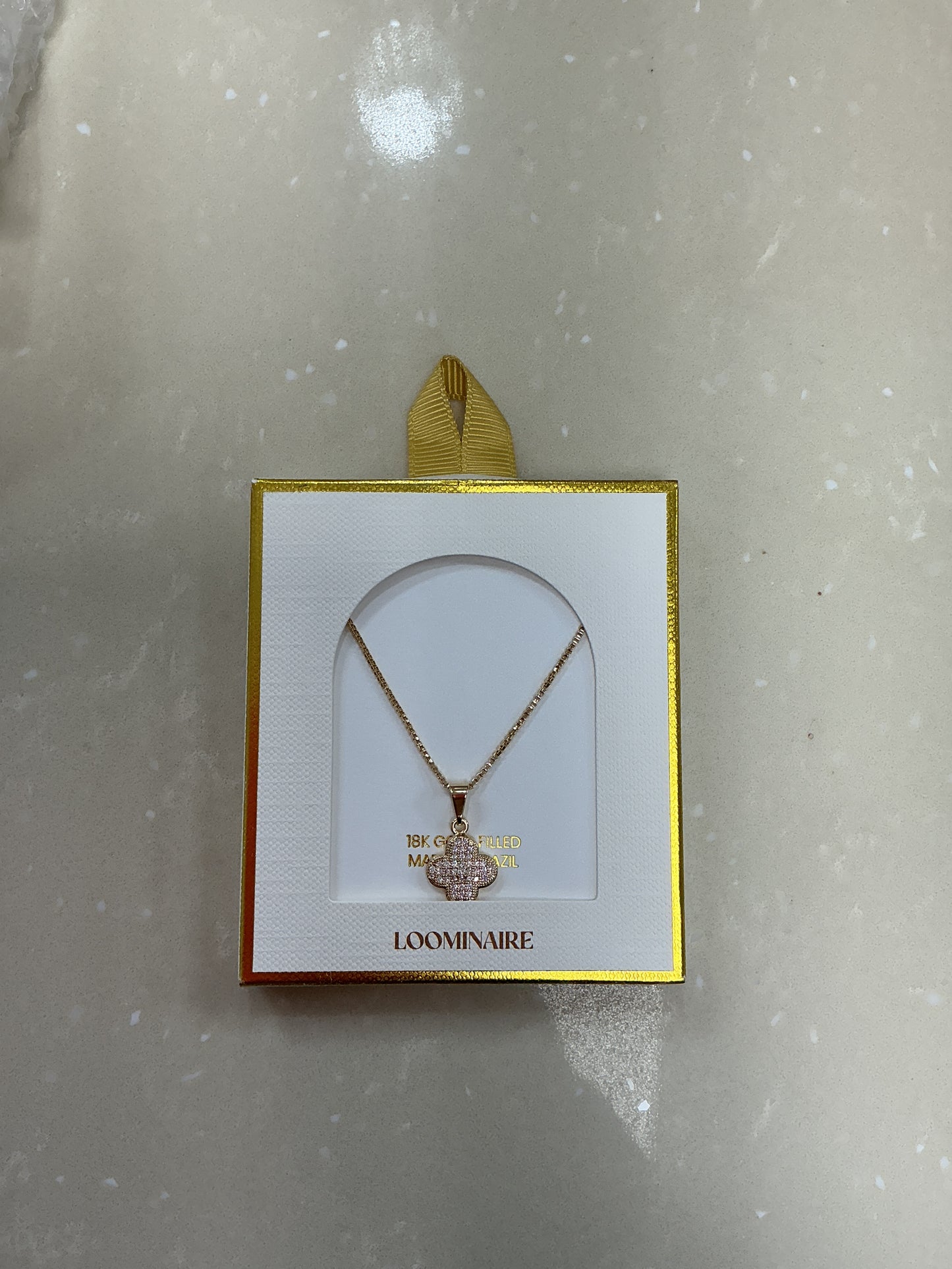Gold filled pendent necklace