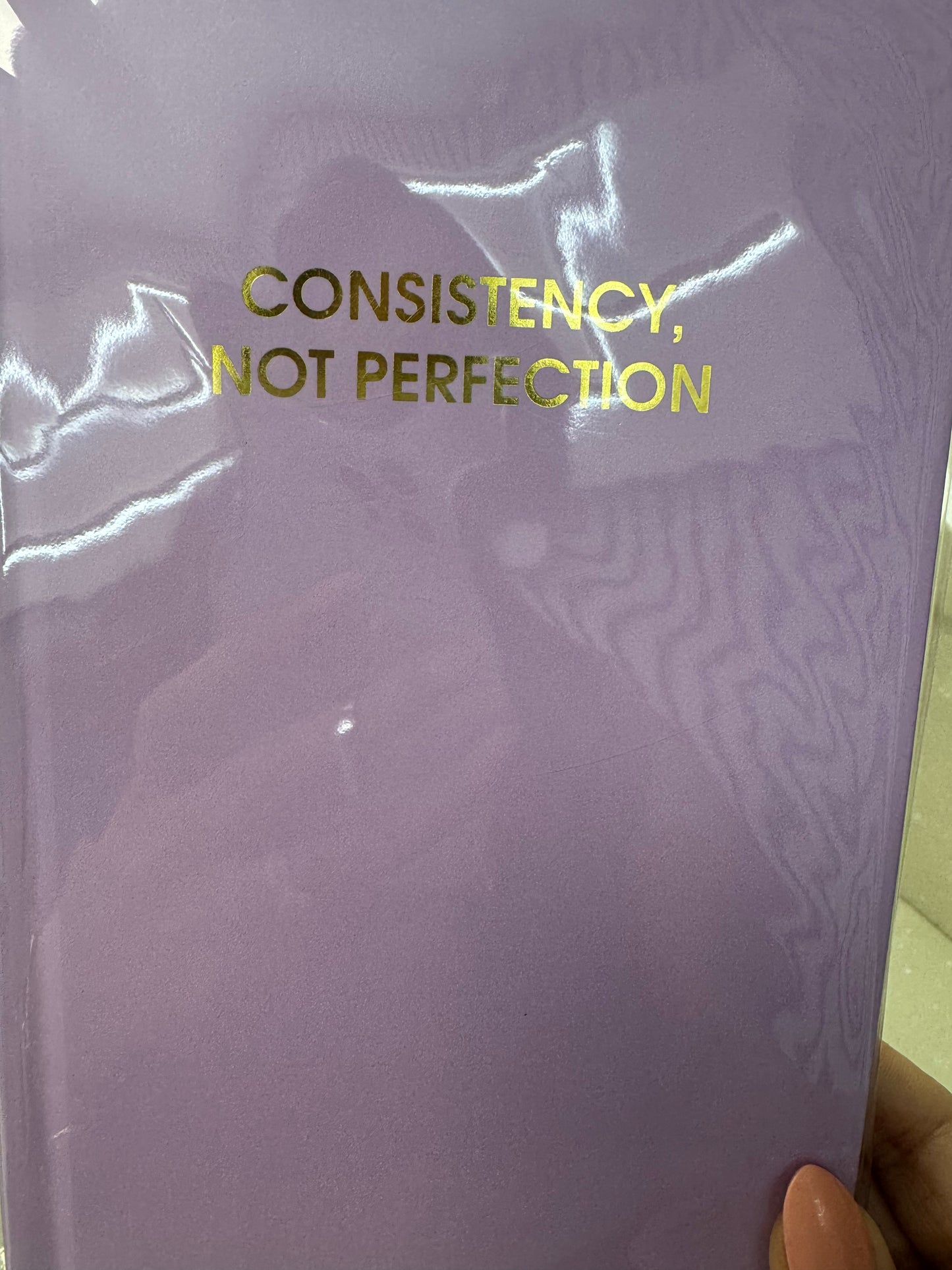 Consistency, not perfection / journal