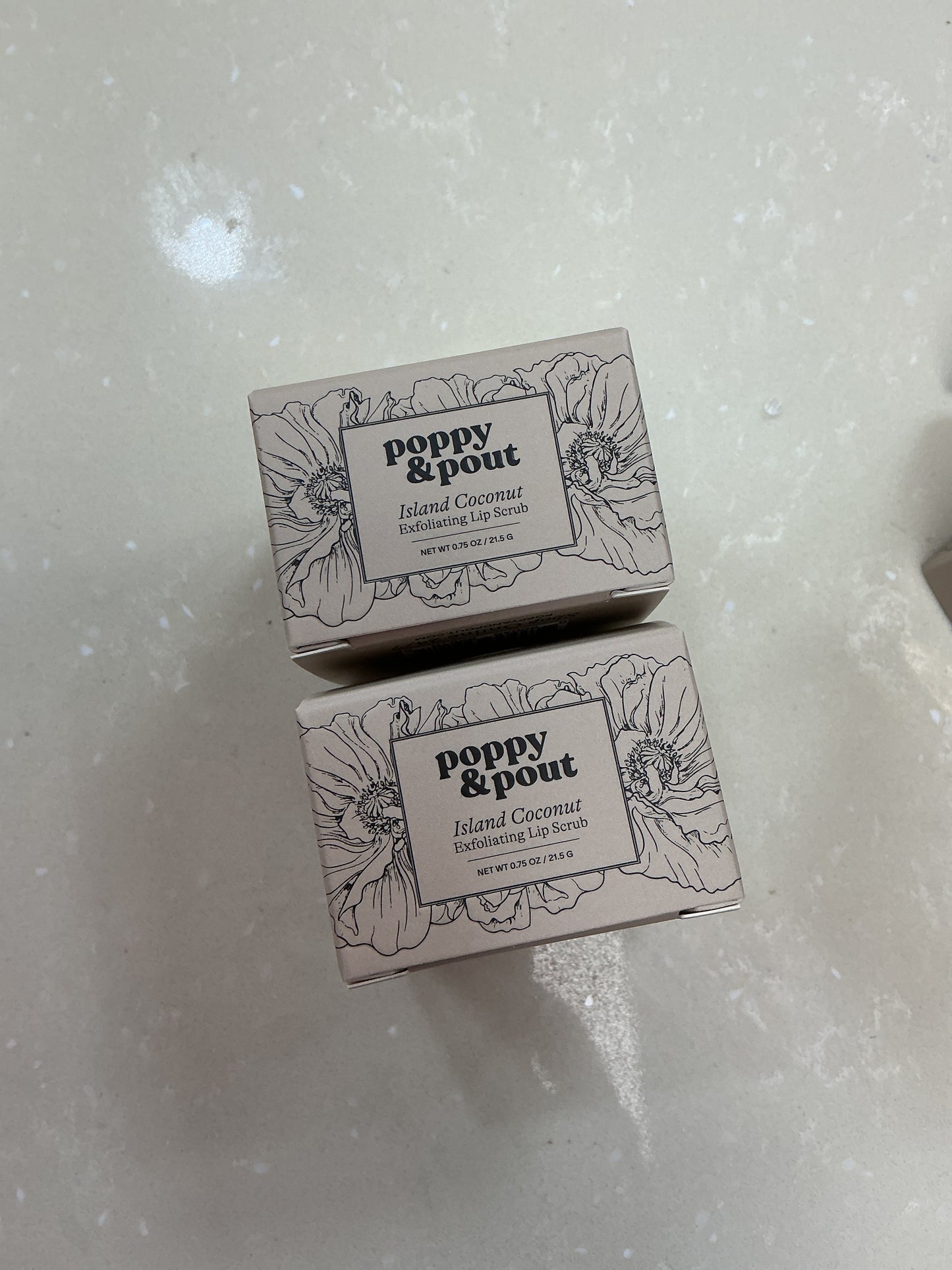 Island coconut lip scrub