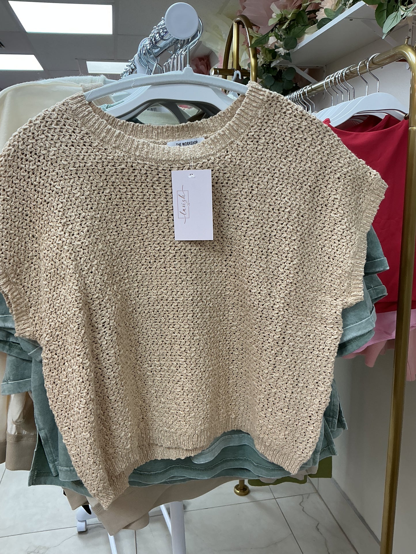 Knit crew neck